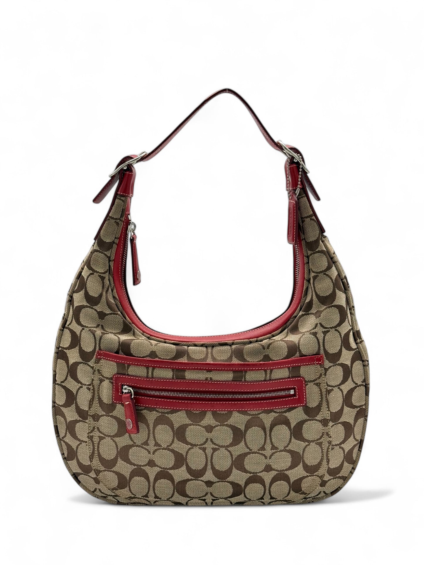 Coach Signature Hobo Shoulder Bag