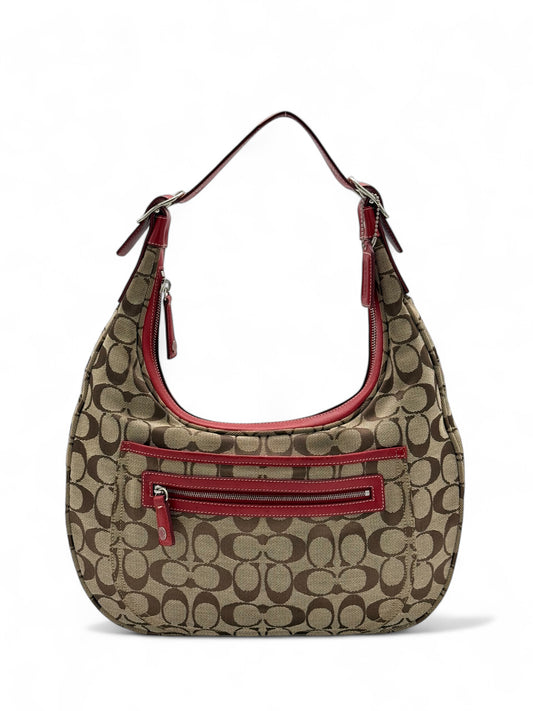 Coach Signature Hobo Shoulder Bag