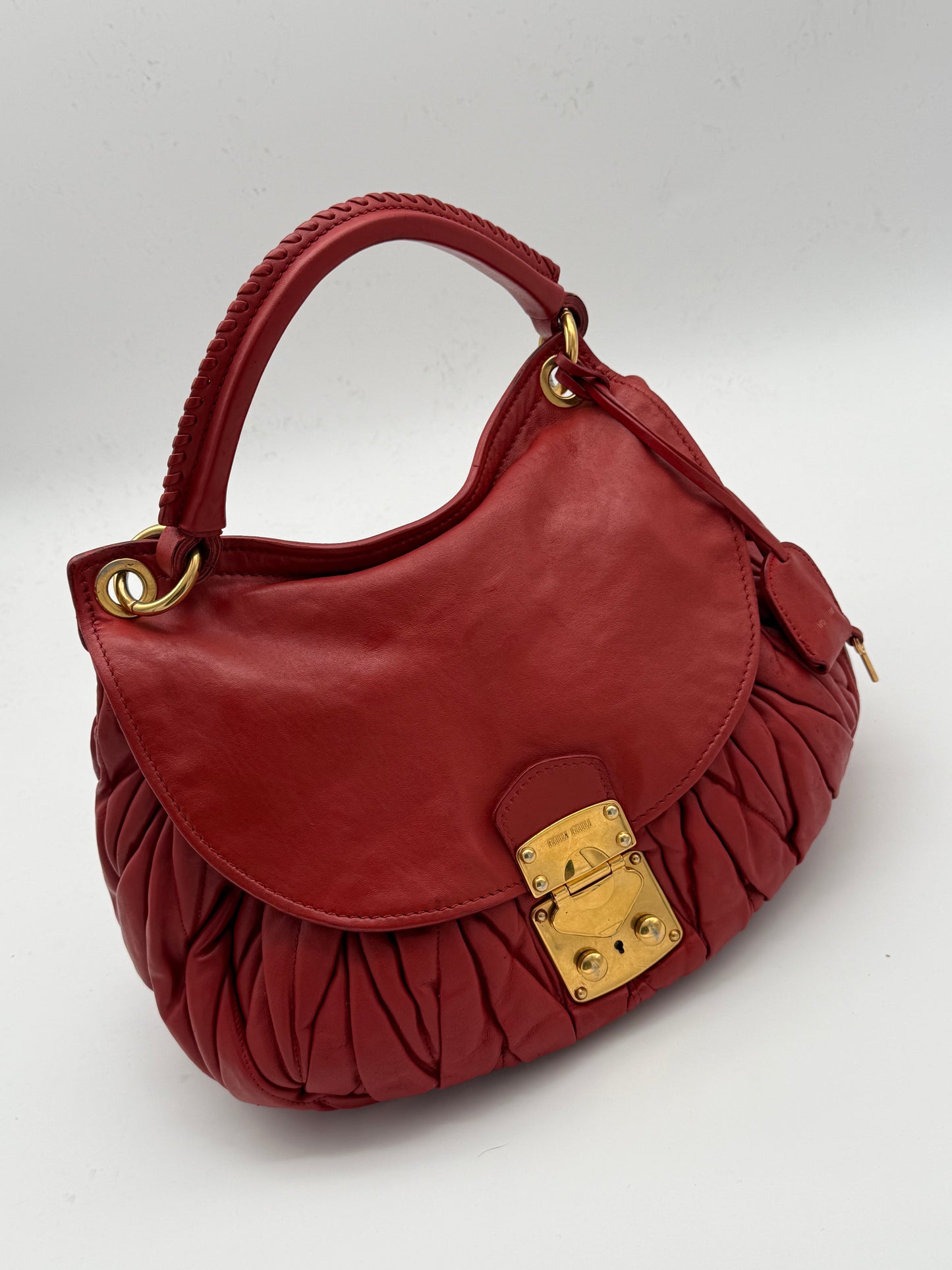 Miu Miu Matelassé Leather Flap Shoulder Bag