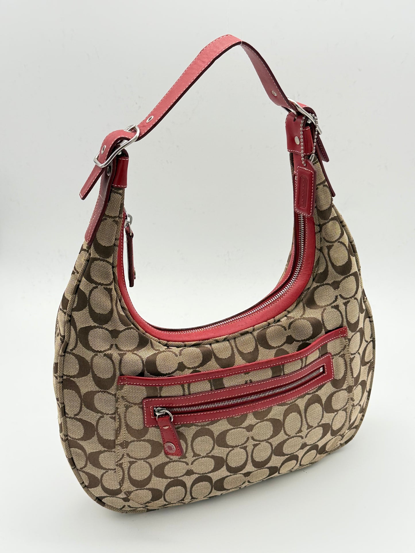 Coach Signature Hobo Shoulder Bag