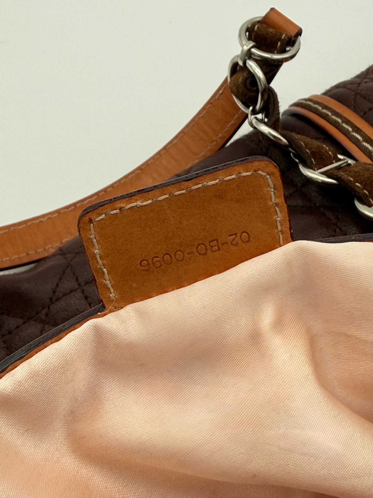 Dior Romantic Barrel Bag Brown Cannage Leather
