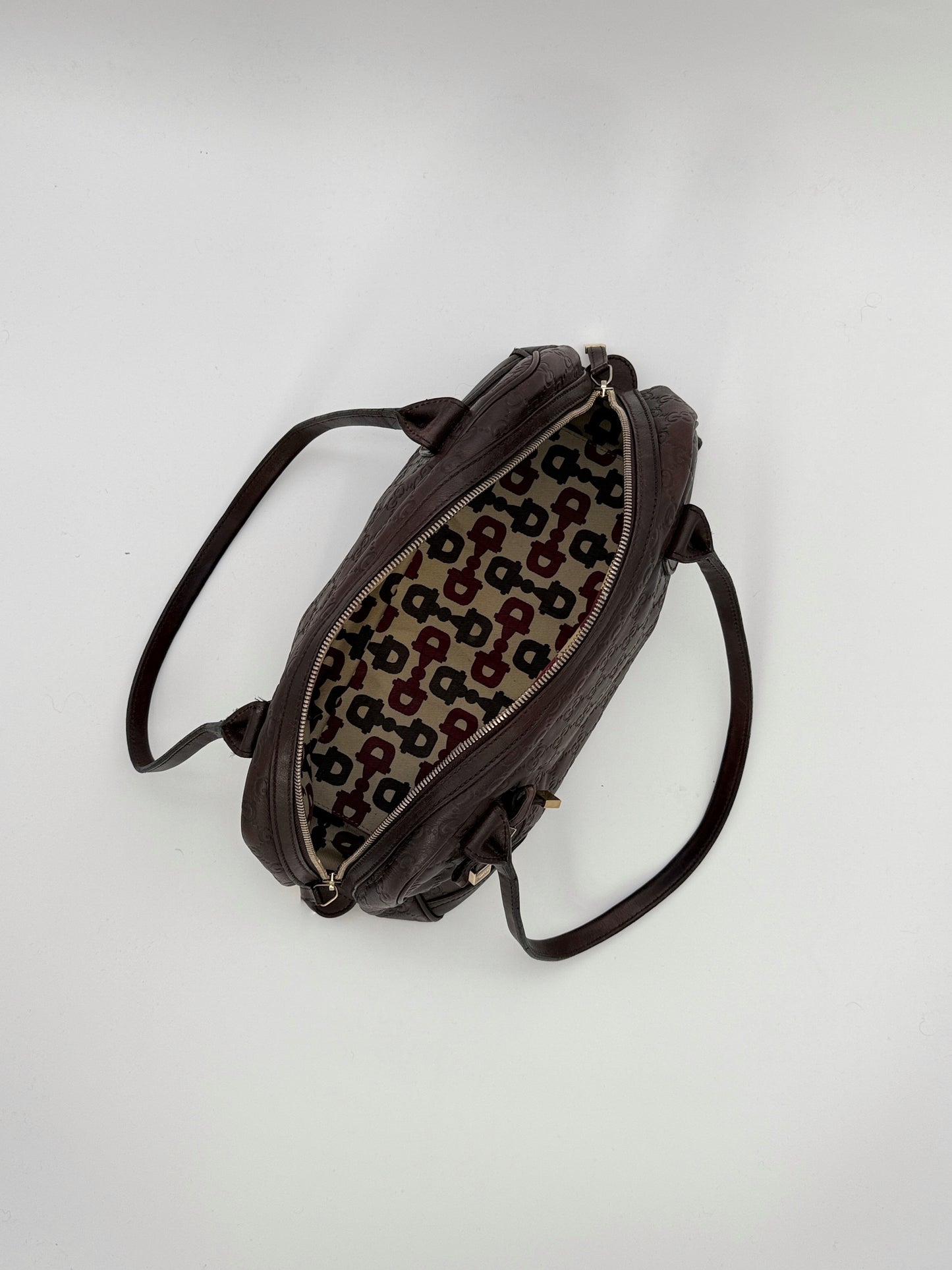 Gucci Princy Dark Burgundy GG Leather Bag