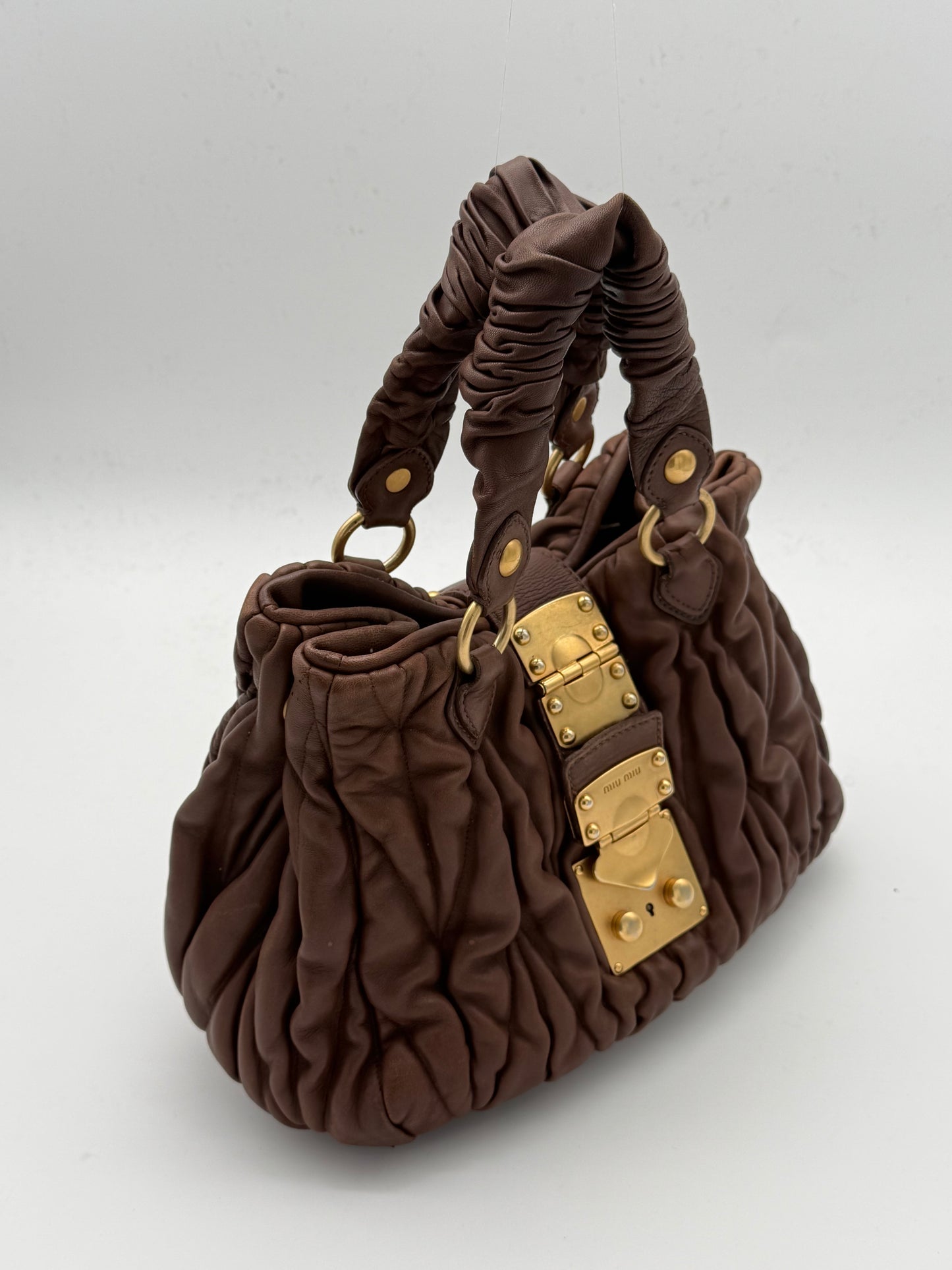 Miu Miu Matelassé Leather Handbag