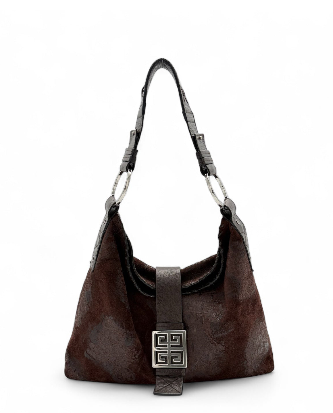 Givenchy burgundy Suede Shoulder Bag