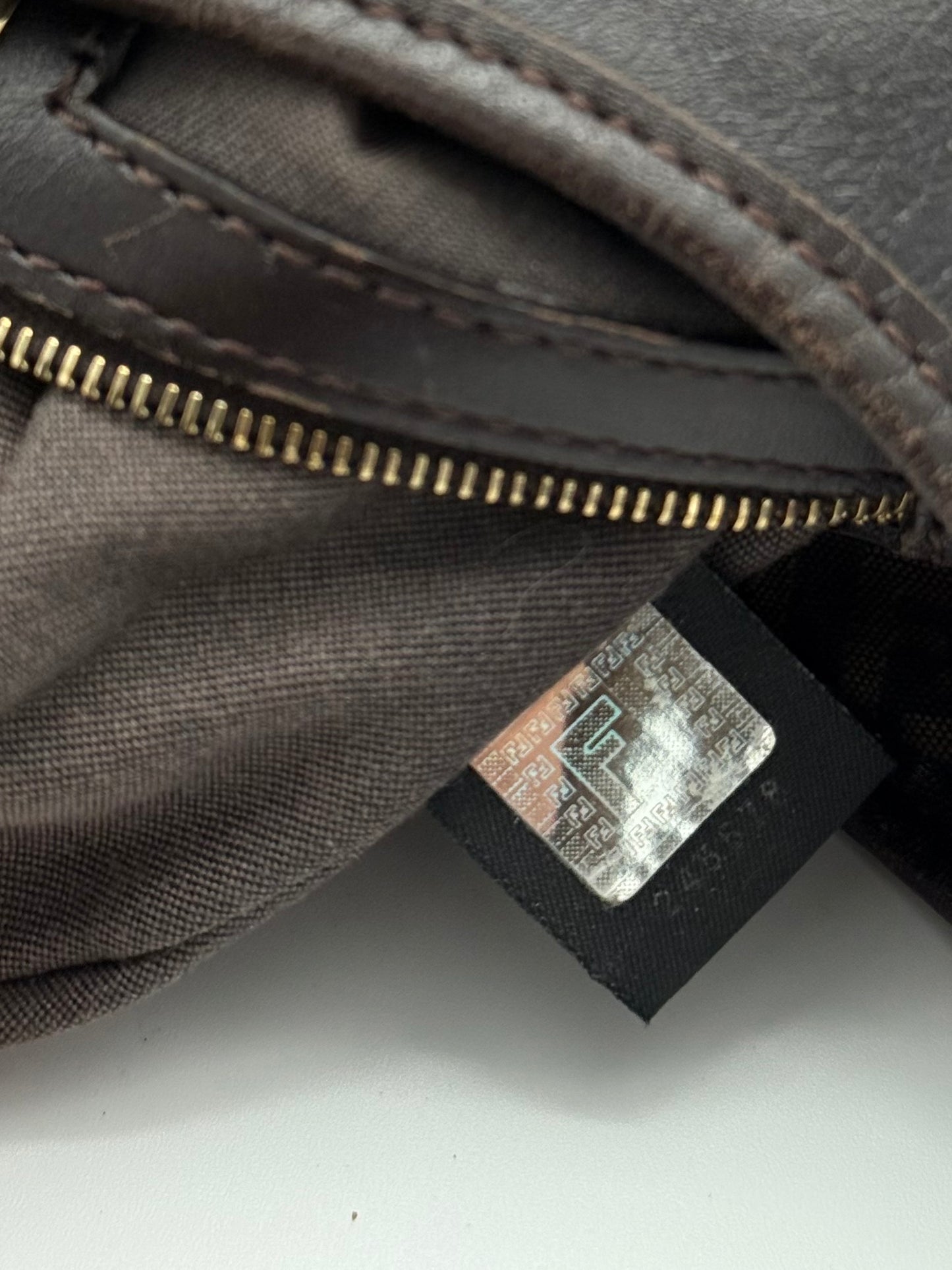 Fendi FF Canvas Shoulder Bag