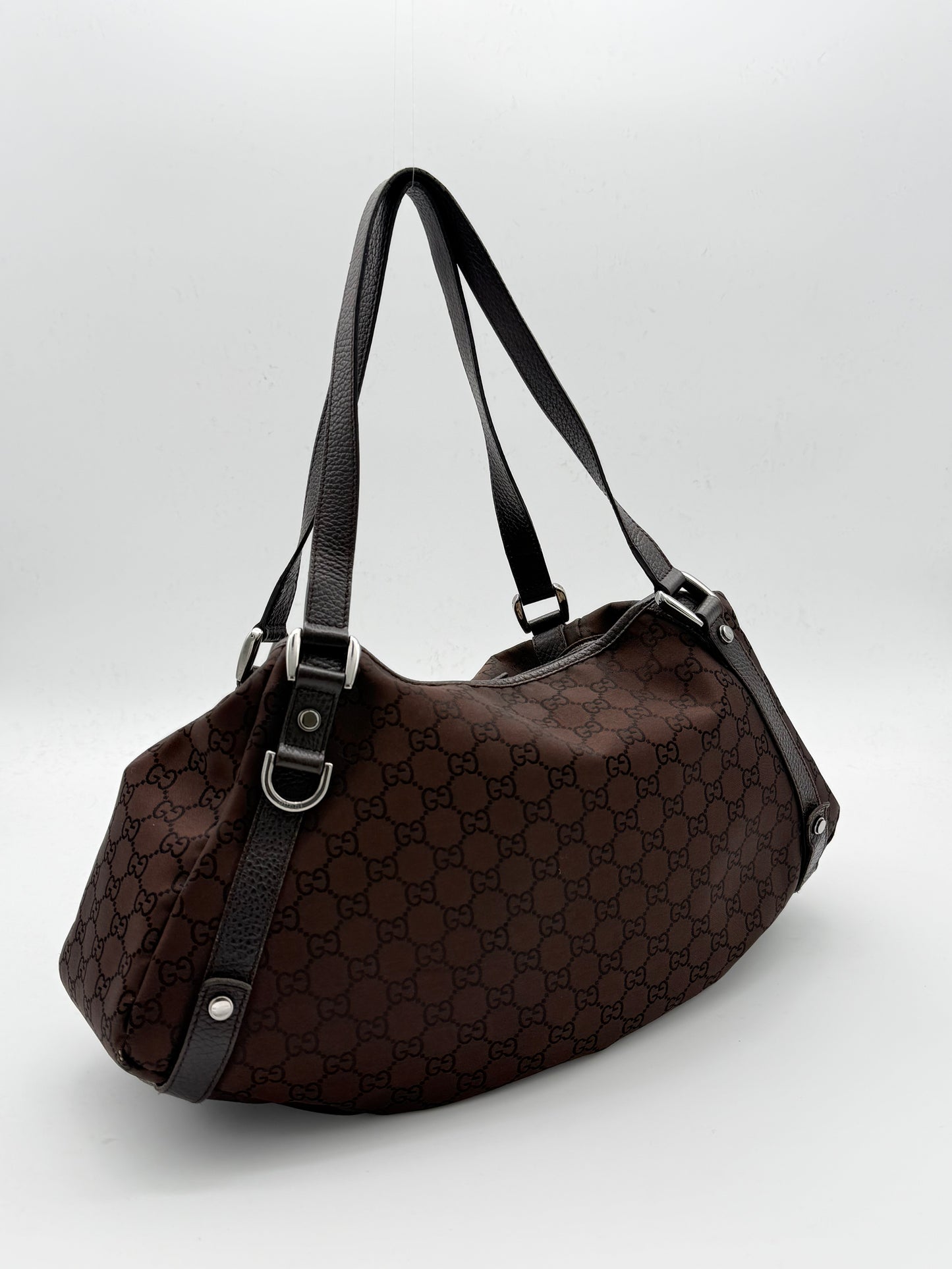 Gucci Abbey GG Monogram Canvas Shoulder Bag