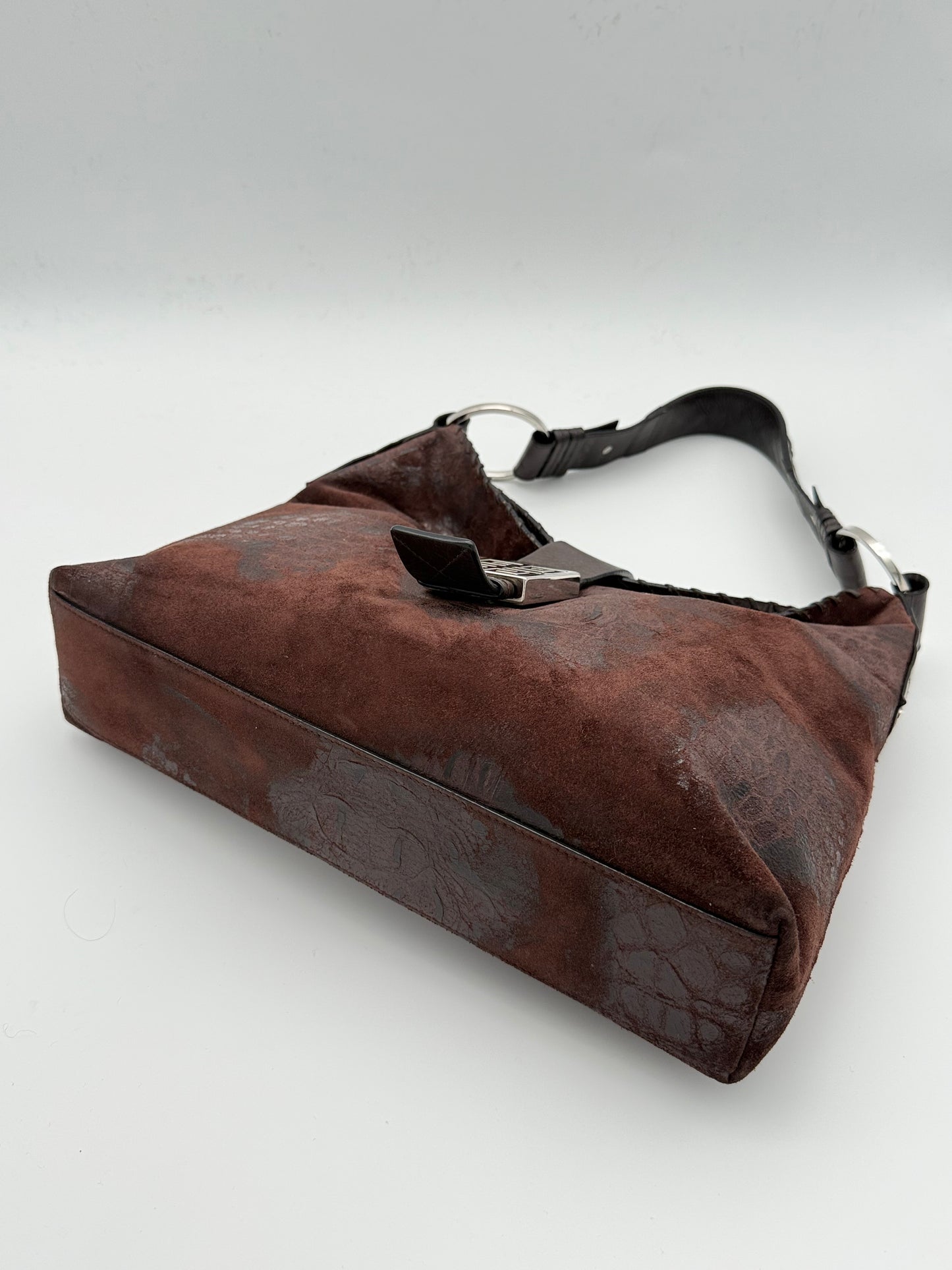 Givenchy burgundy Suede Shoulder Bag