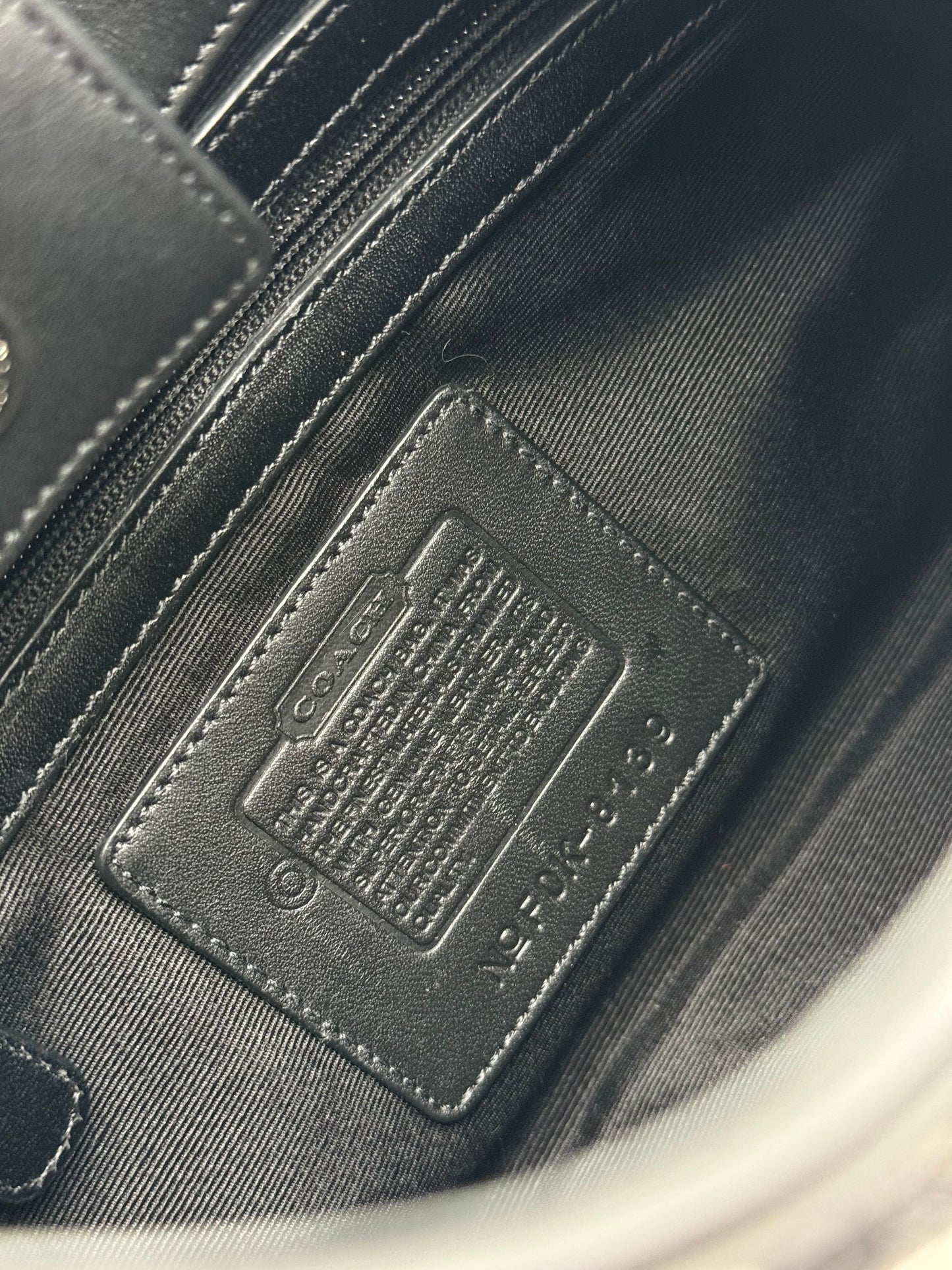 Coach Signature Wool Jacquard Shoulder Bag