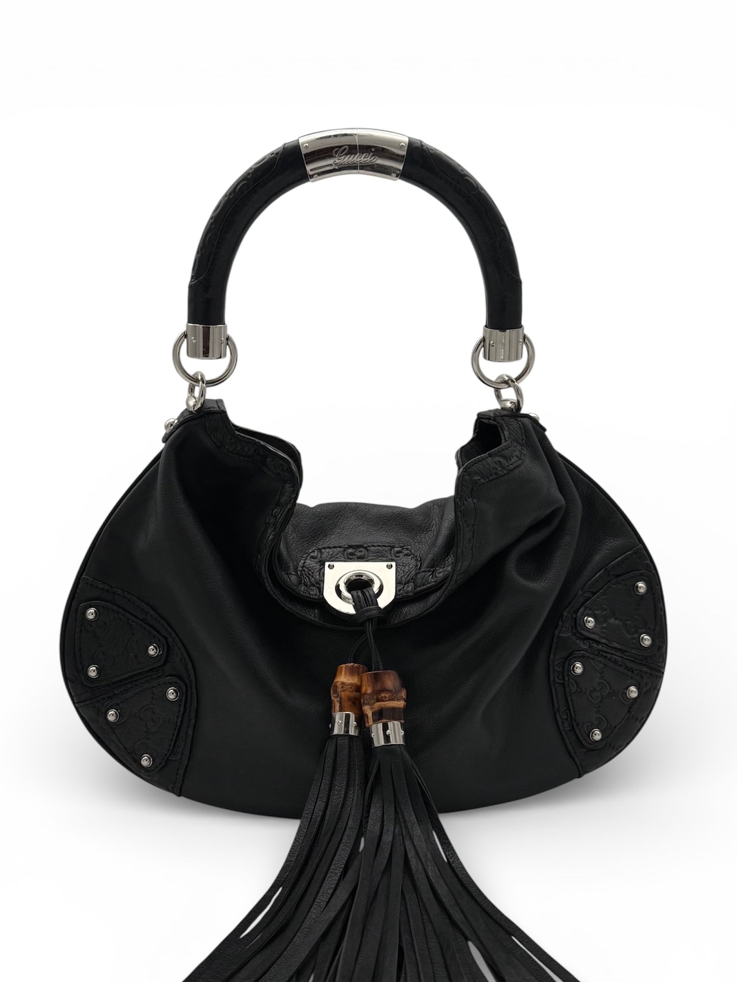 Gucci Indy Leather Hobo Bag