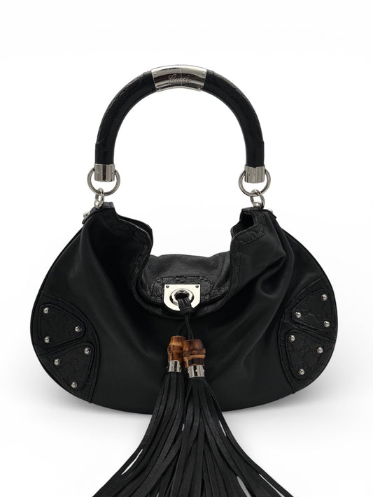 Gucci Indy Leather Hobo Bag