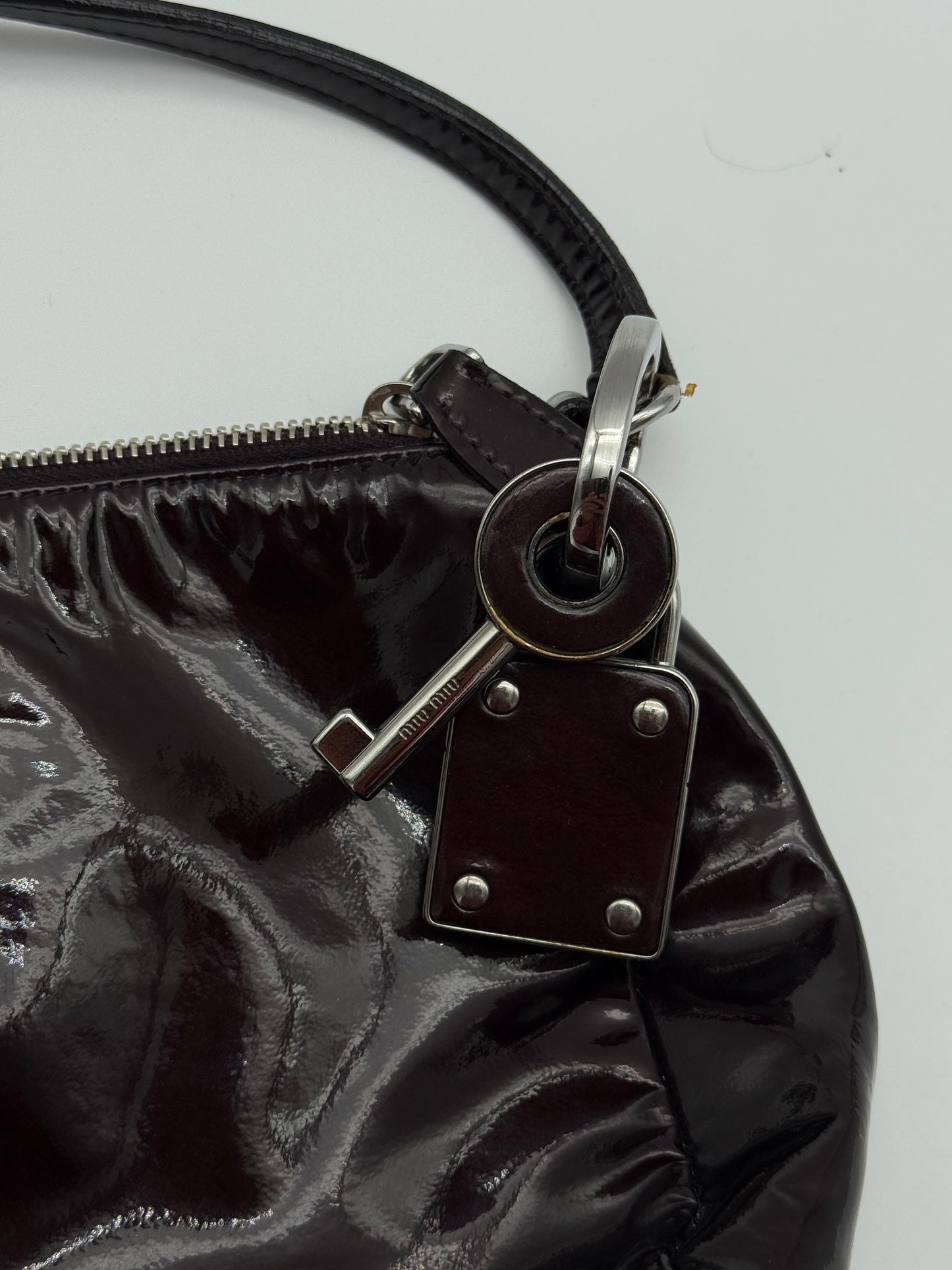 Miu Miu Patent Leather Shoulder Bag