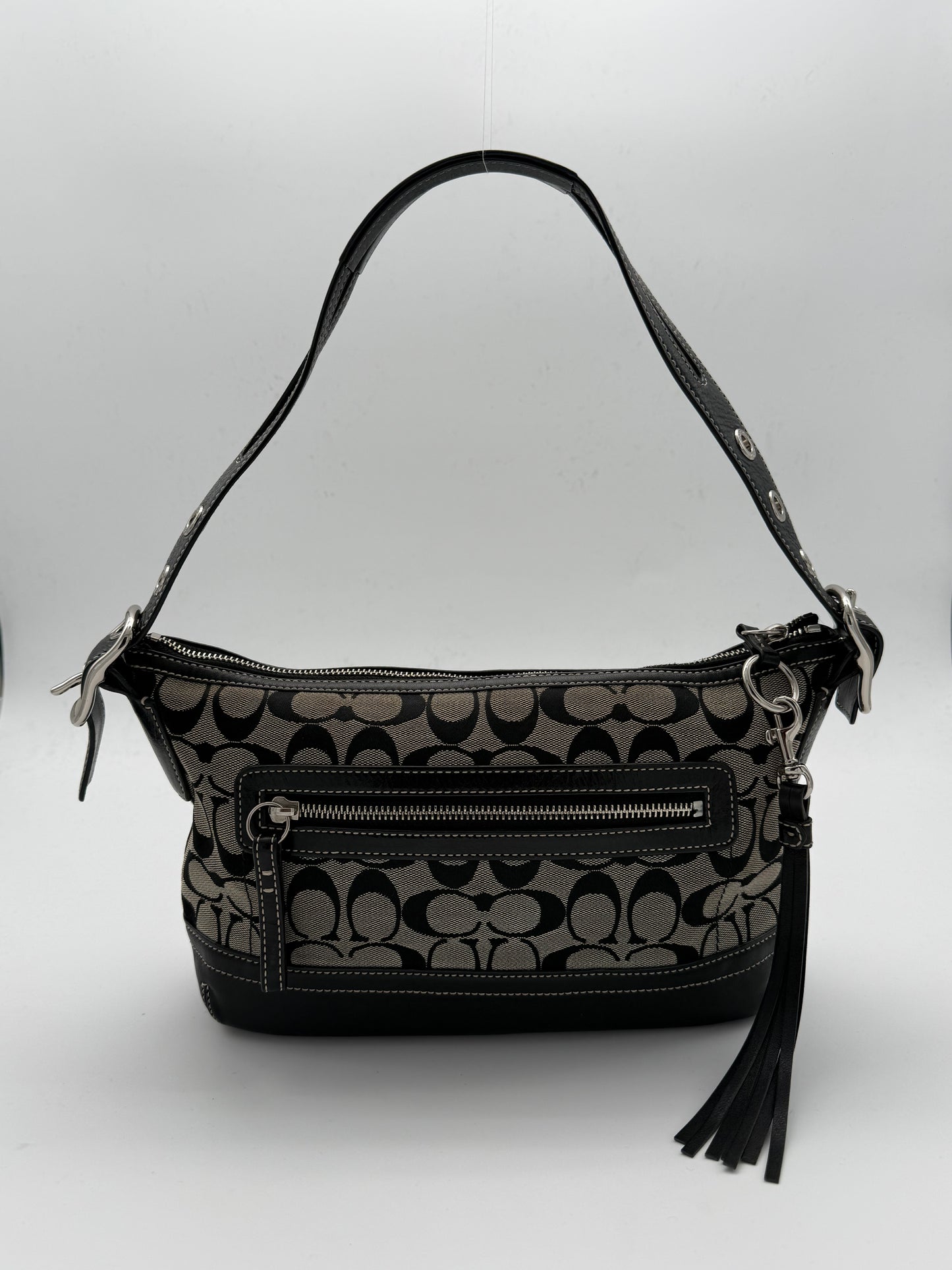 Coach Signature Jacquard Shoulder Bag