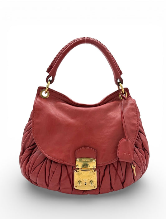Miu Miu Matelassé Leather Flap Shoulder Bag