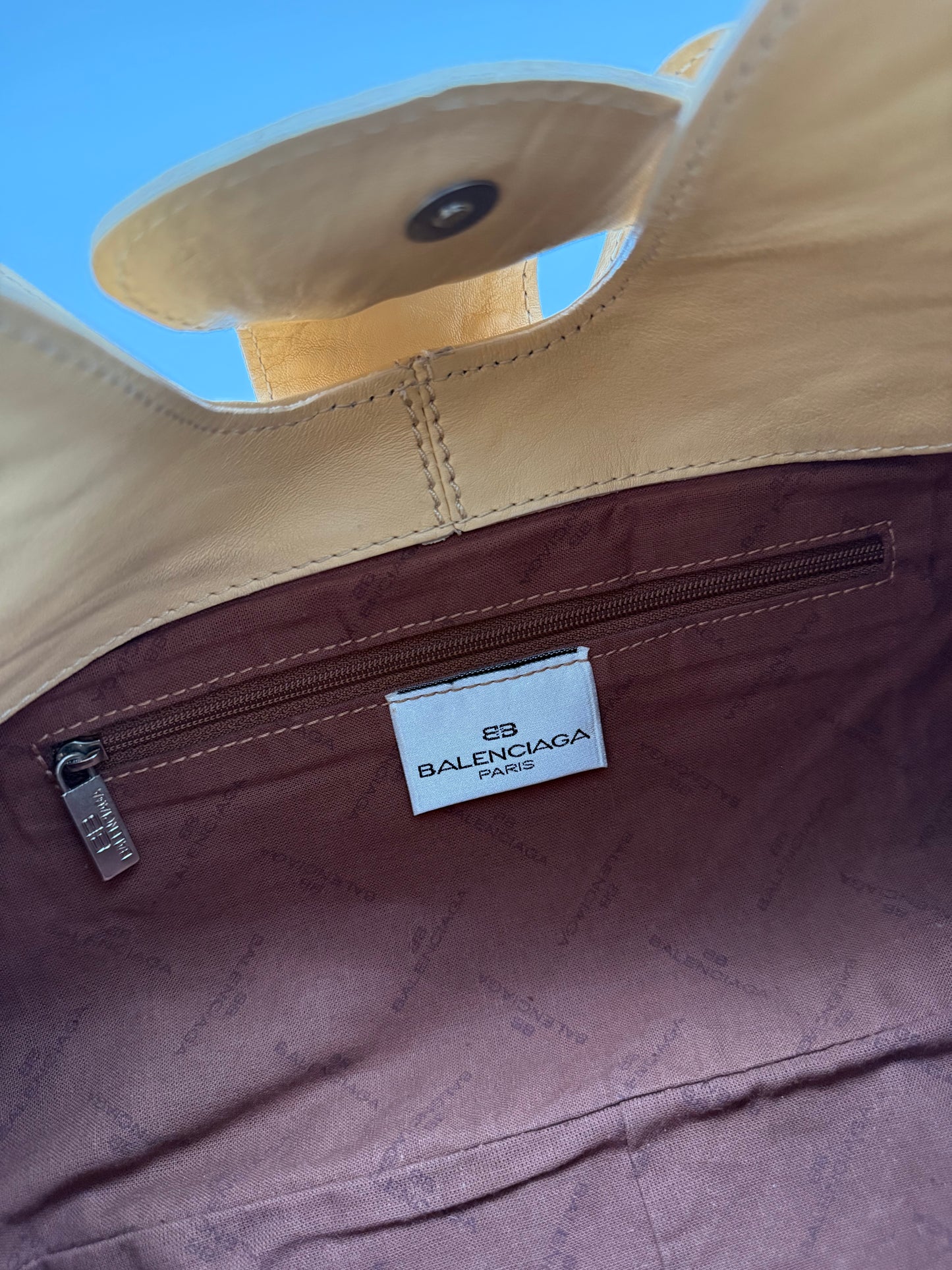 Balenciaga Butter Yellow Shoulder Bag