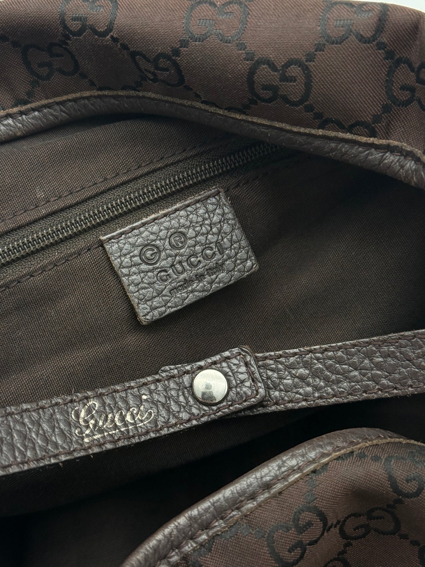 Gucci Abbey GG Monogram Canvas Shoulder Bag
