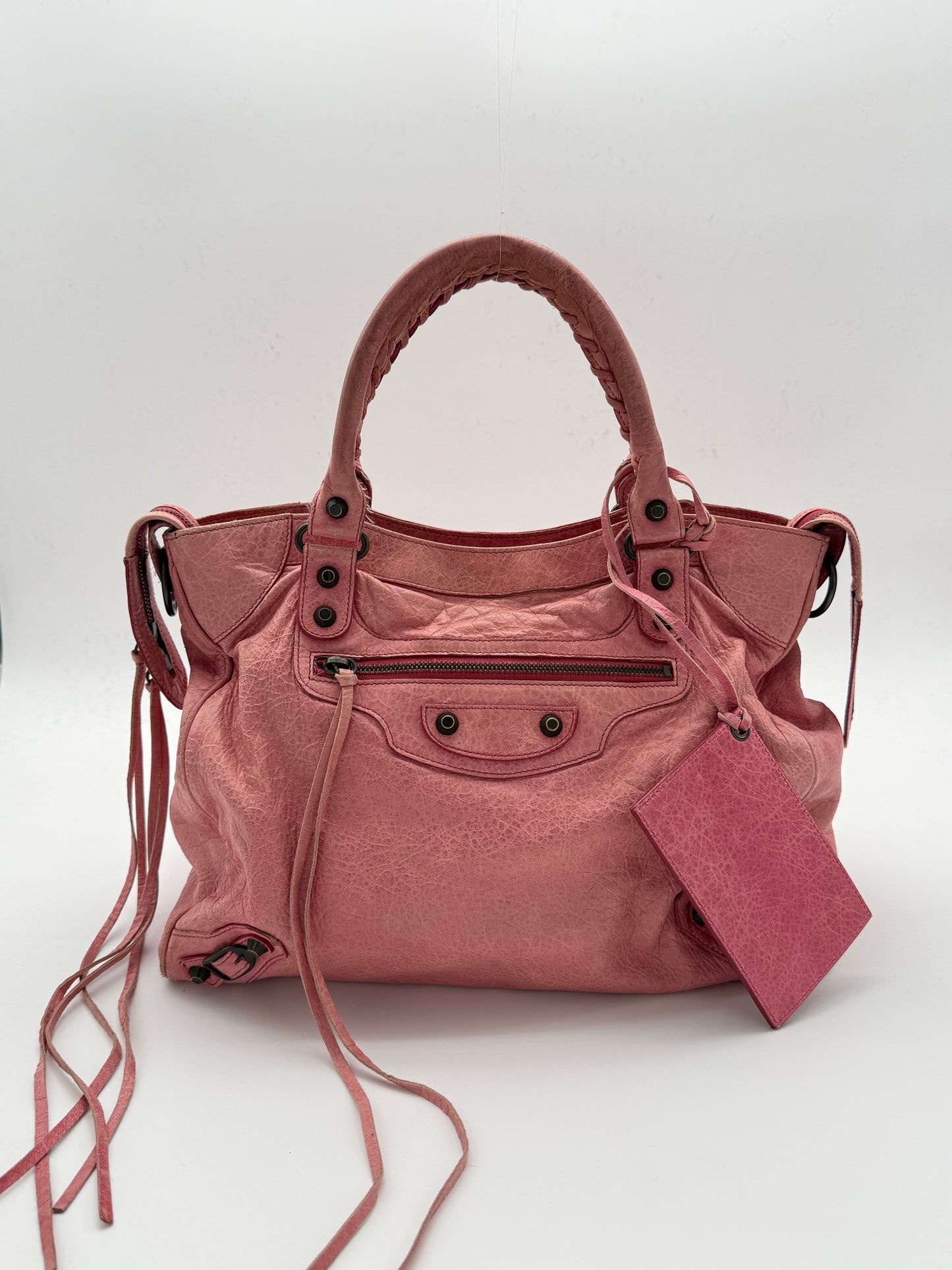 Balenciaga Classic City Bag – Pink Leather