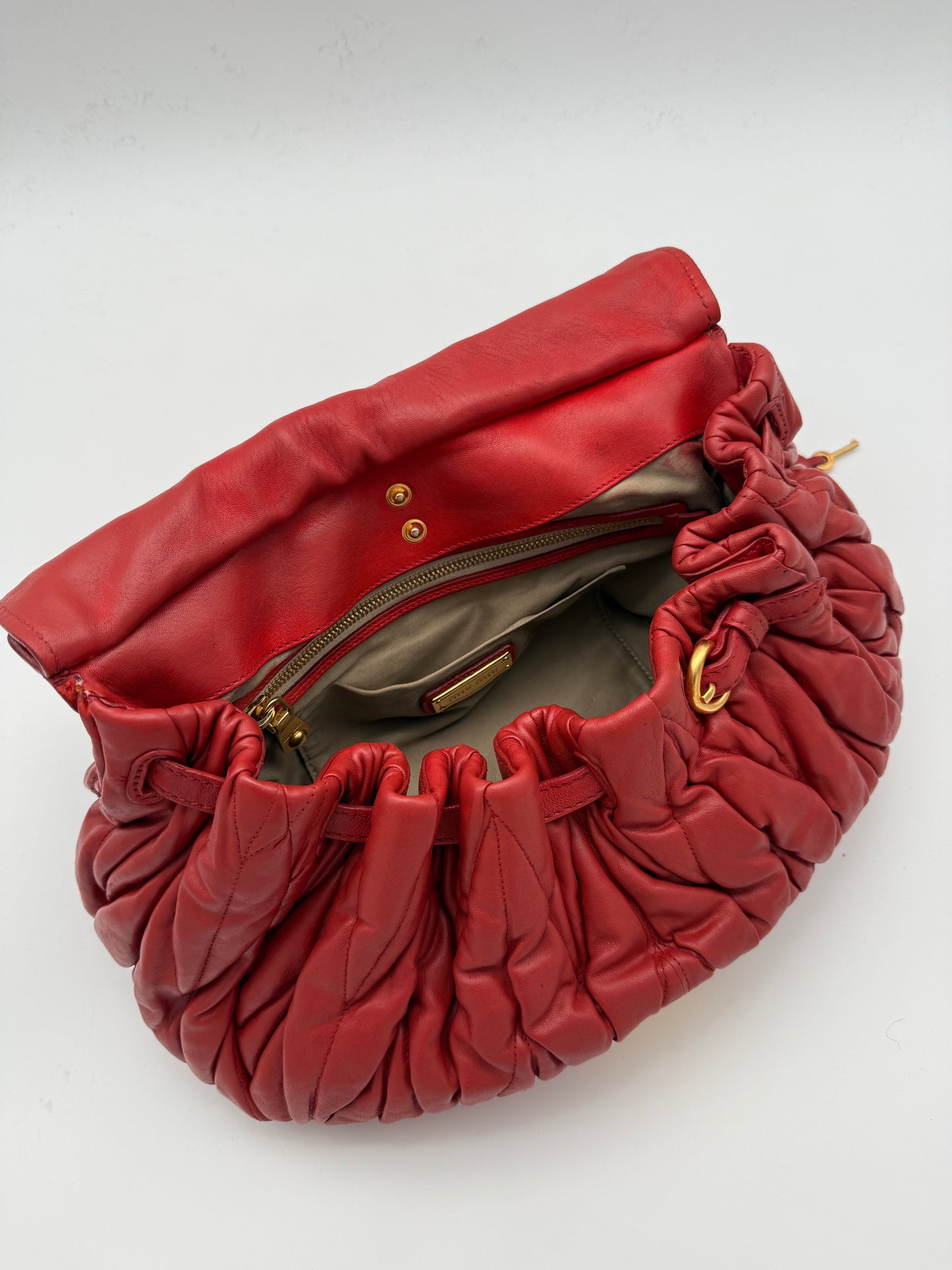 Miu Miu Matelassé Leather Flap Shoulder Bag