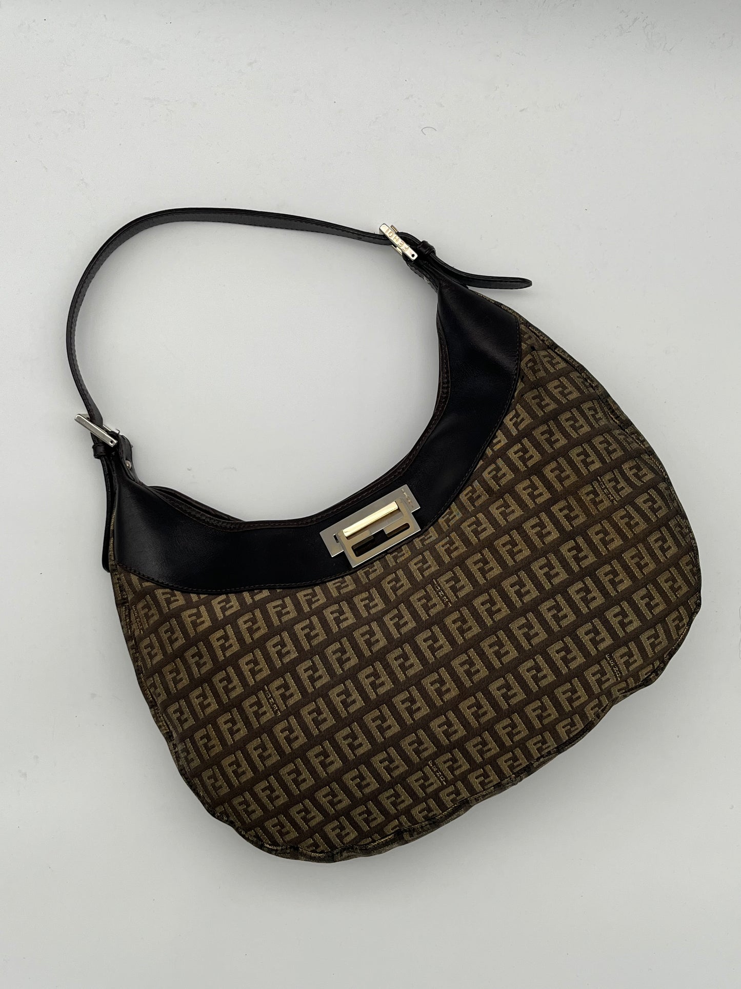 Fendi FF Canvas Shoulder Bag
