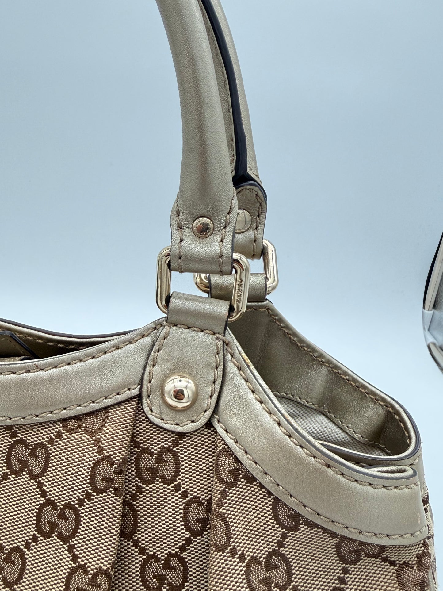 Gucci Sukey Large GG Canvas Bag