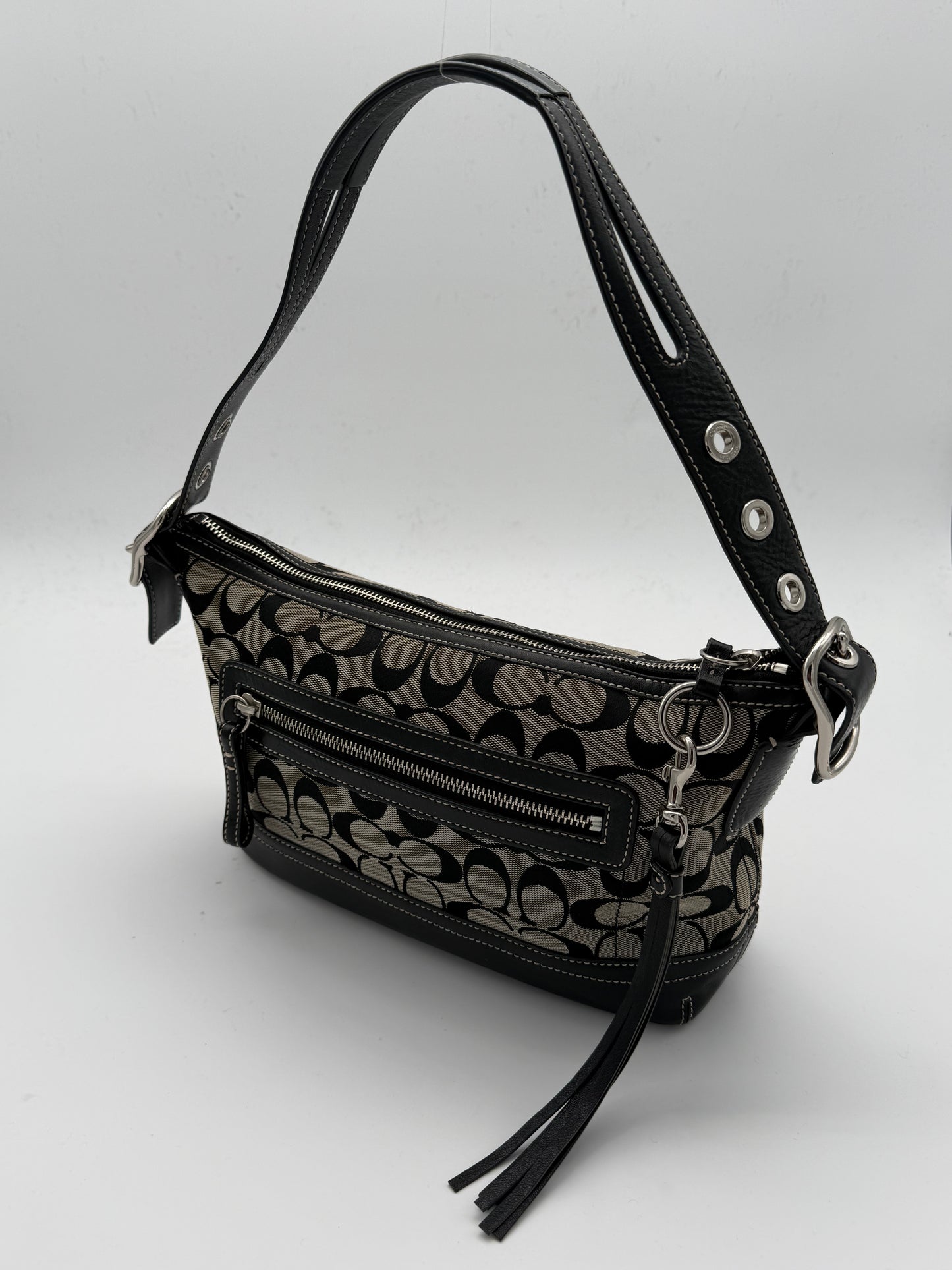 Coach Signature Jacquard Shoulder Bag