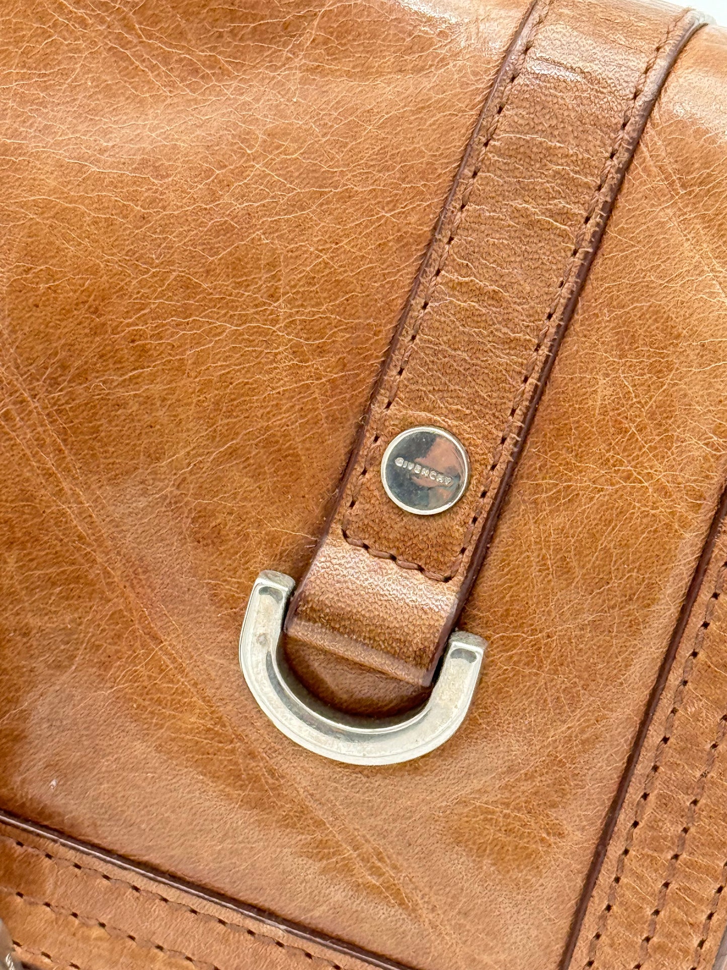 Givenchy Crinkled Leather Shoulder Bag