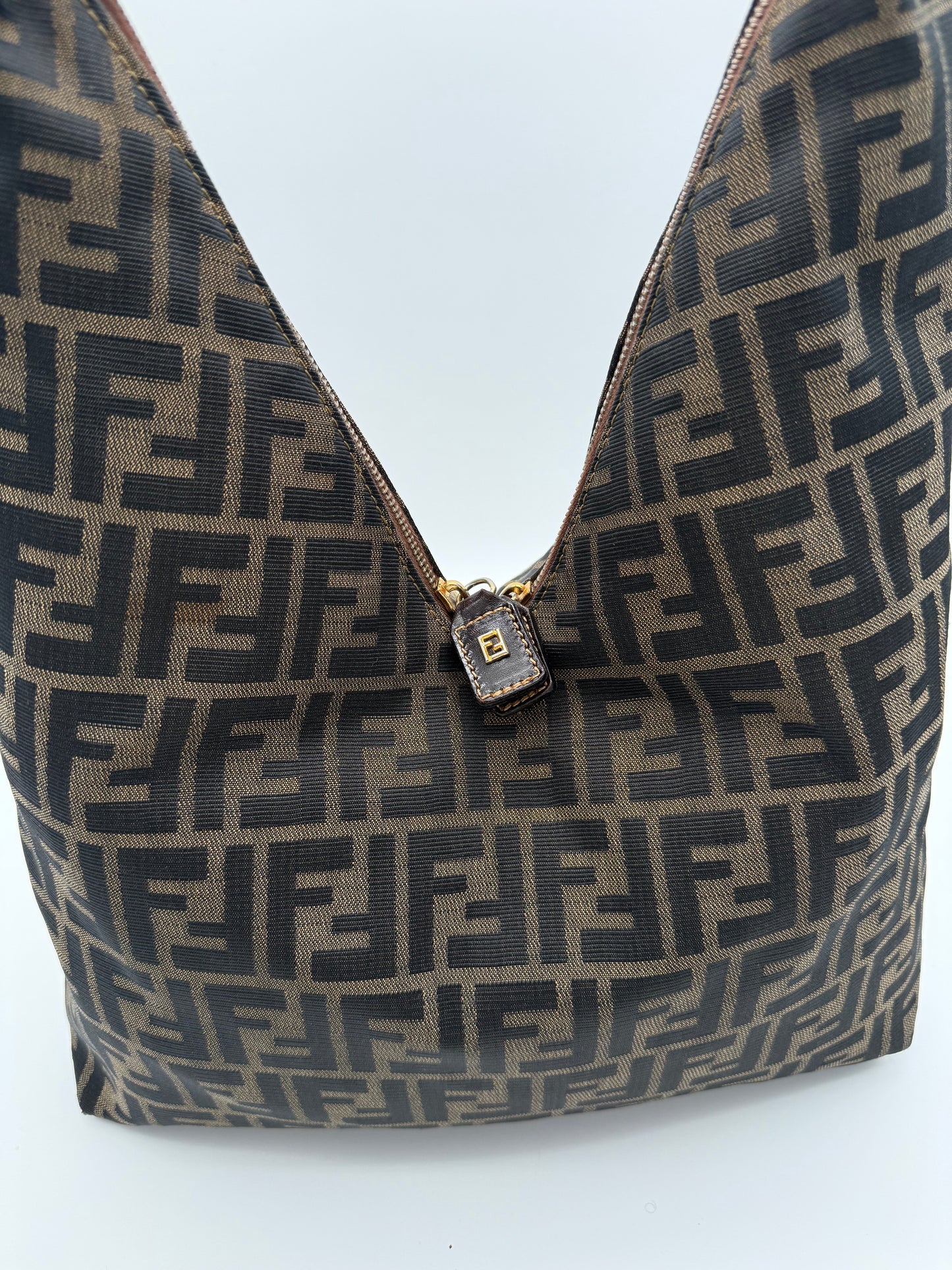Fendi Vintage FF Monogram V Hobo Bag