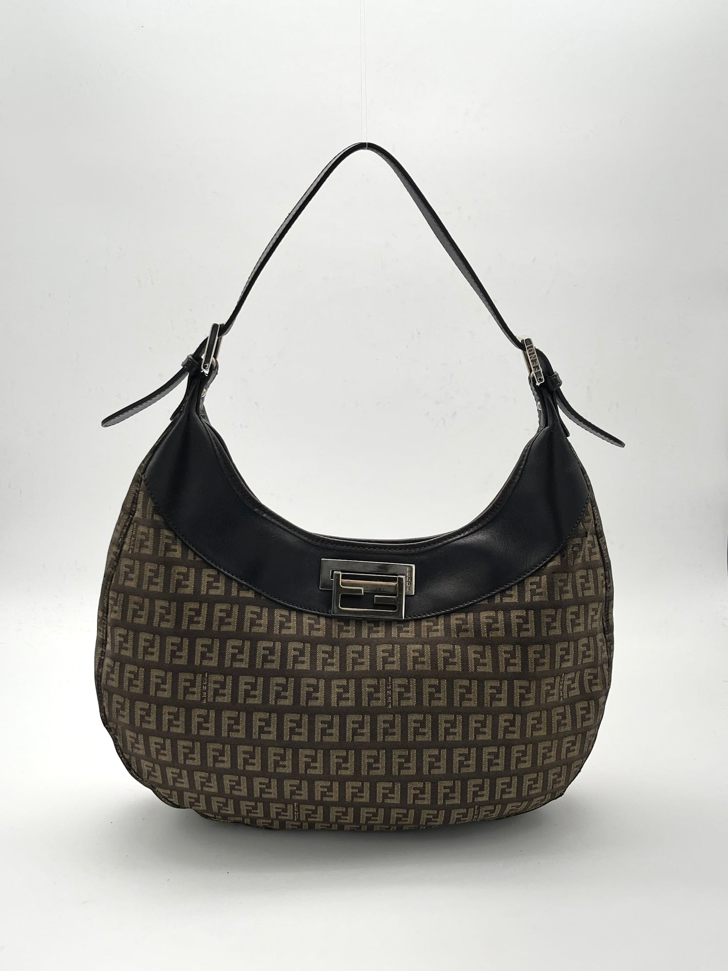 Fendi FF Canvas Shoulder Bag