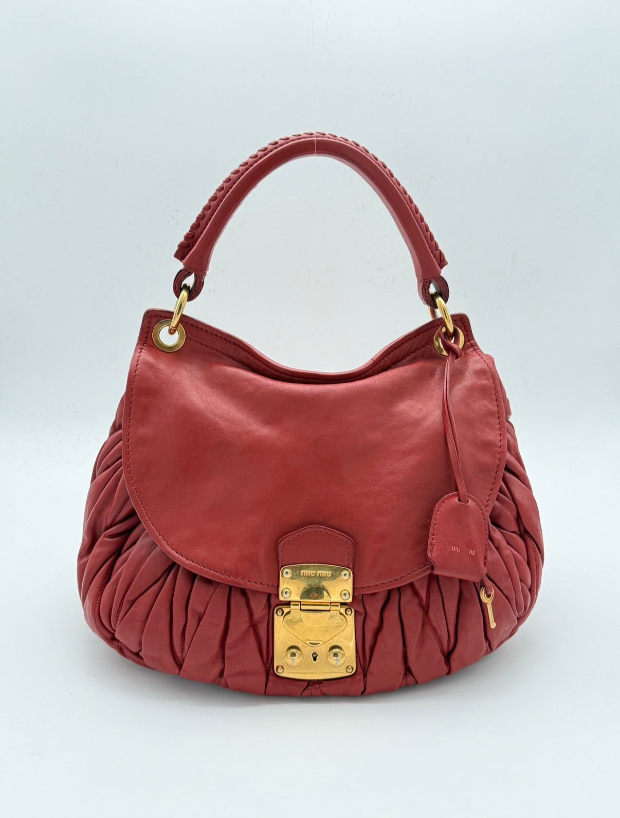 Miu Miu Matelassé Leather Flap Shoulder Bag