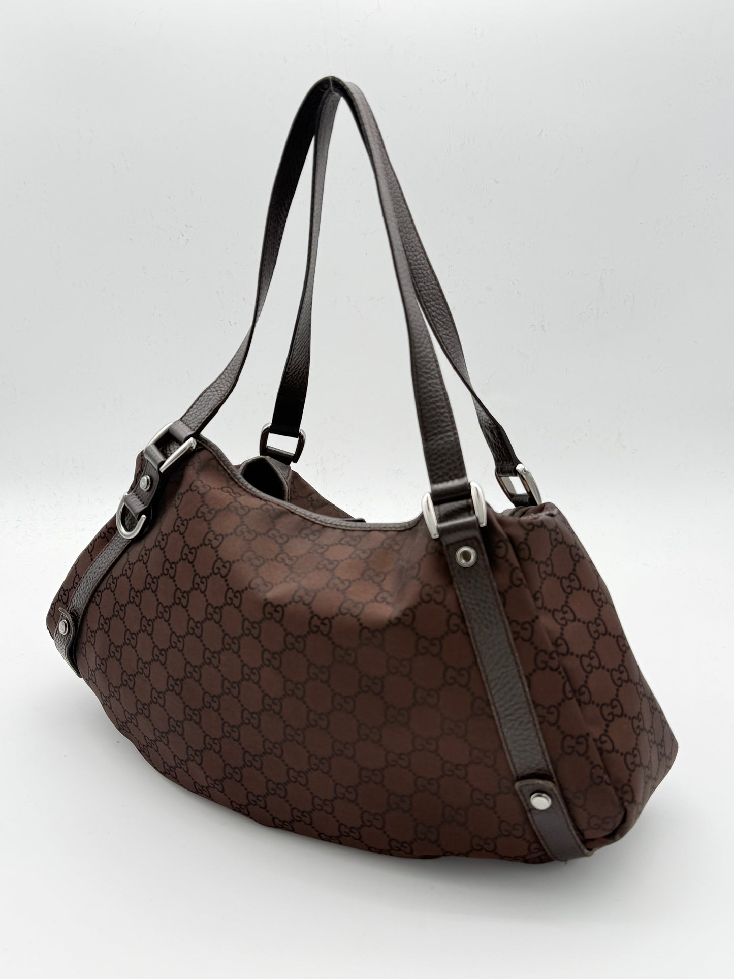 Gucci Abbey GG Monogram Canvas Shoulder Bag