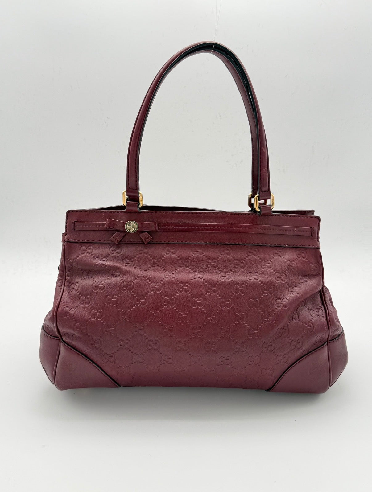 Gucci GG Embossed Leather Tote