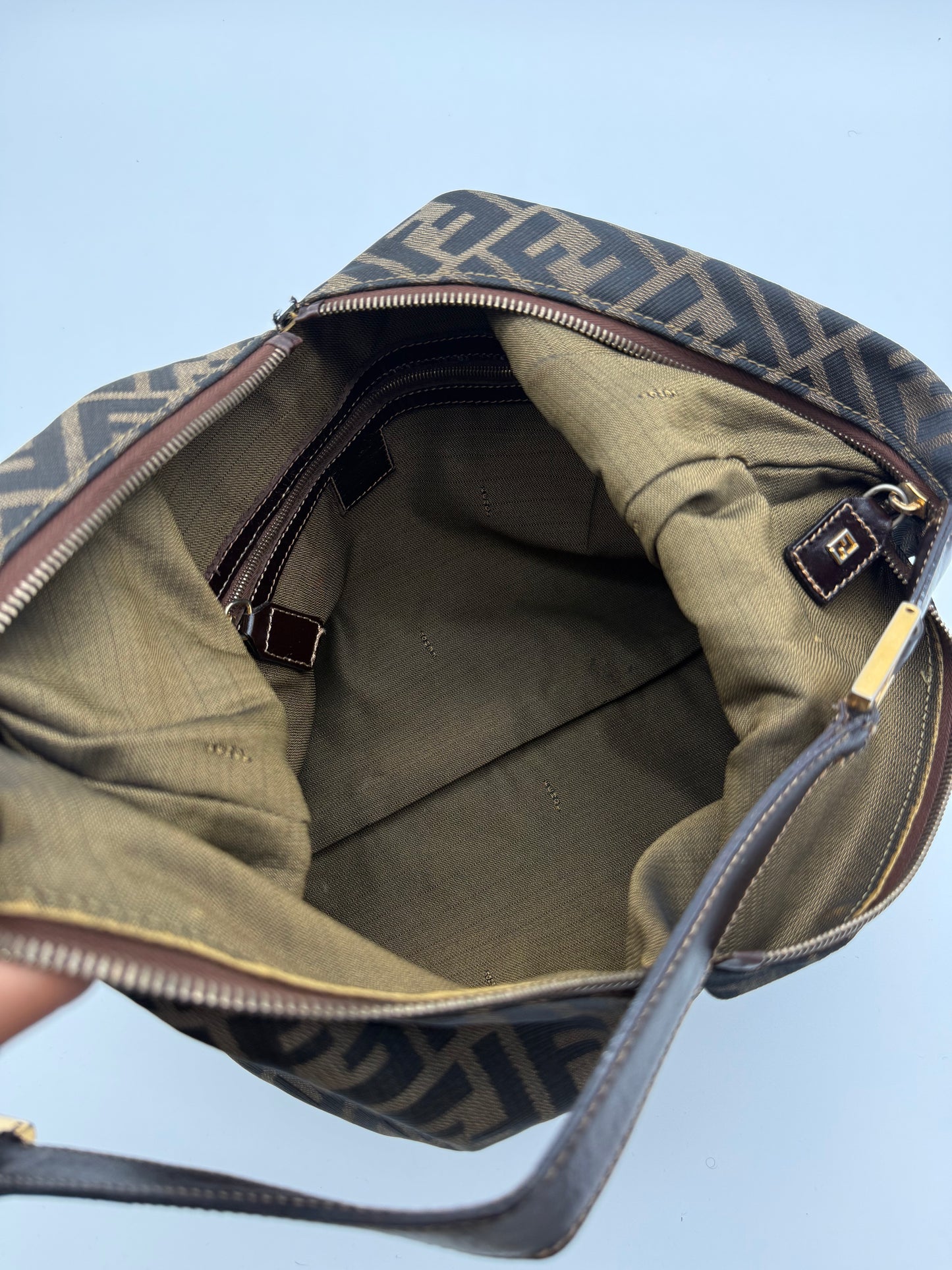 Fendi Vintage FF Monogram V Hobo Bag