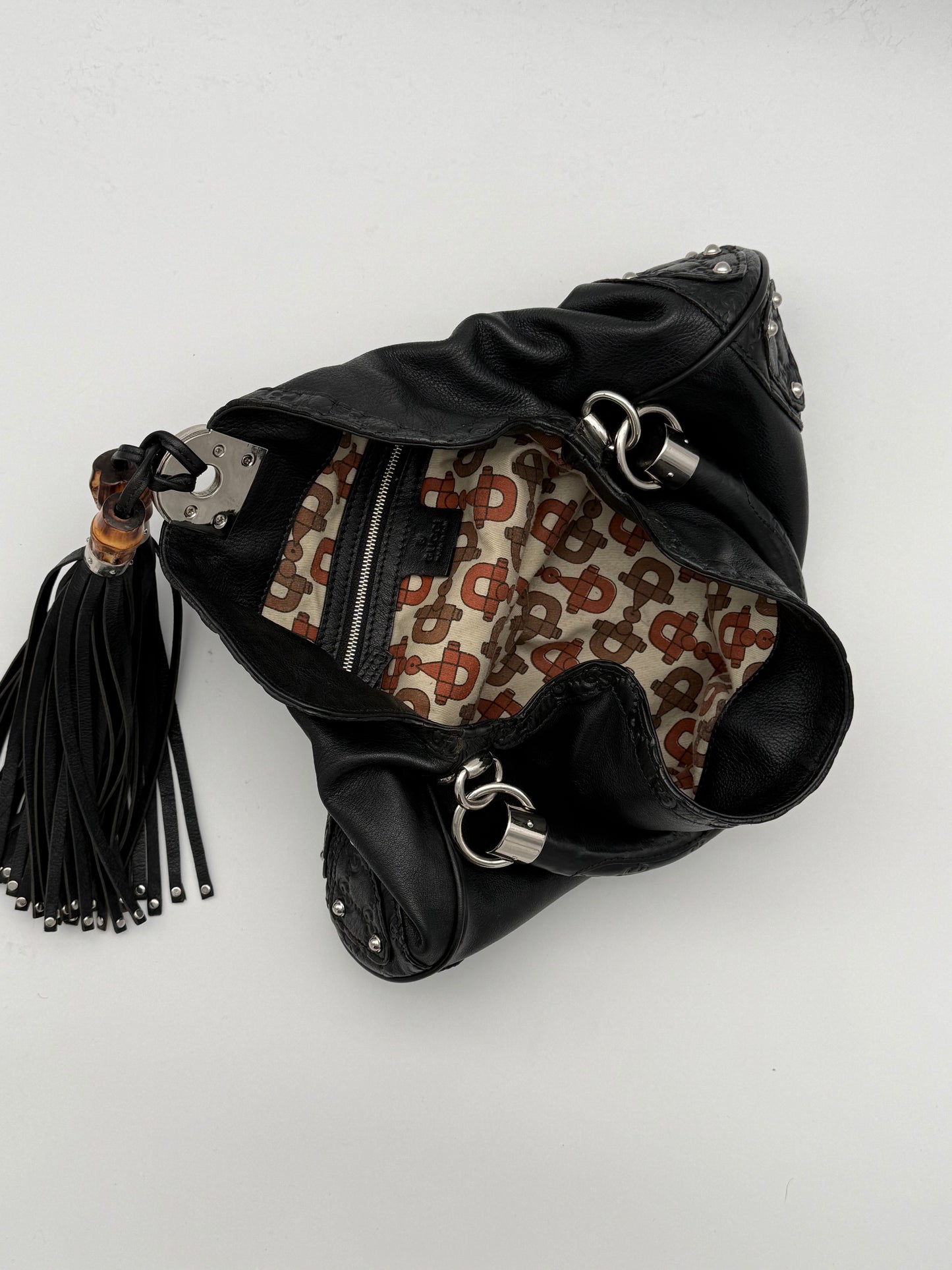 Gucci Indy Leather Hobo Bag