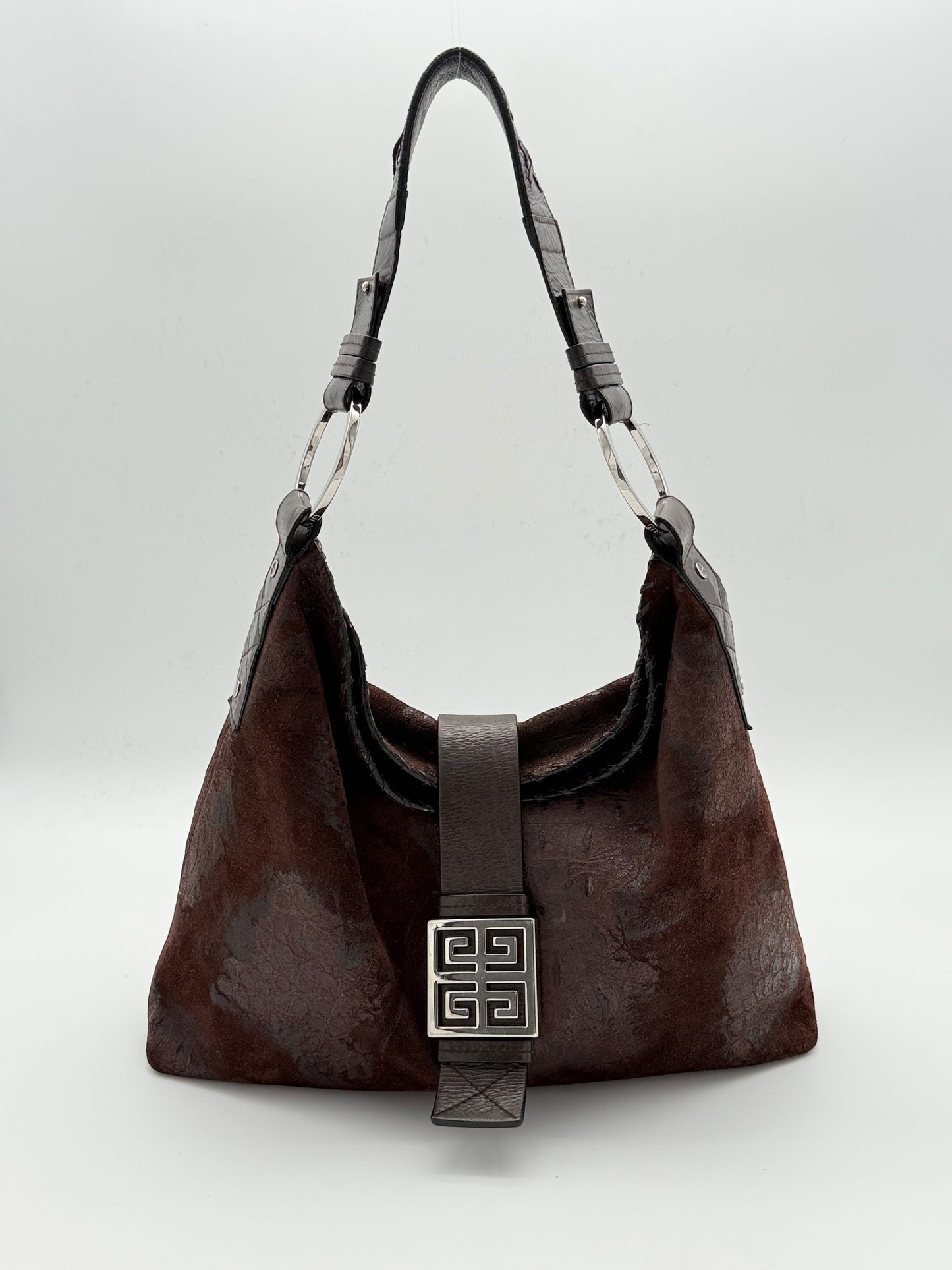 Givenchy burgundy Suede Shoulder Bag