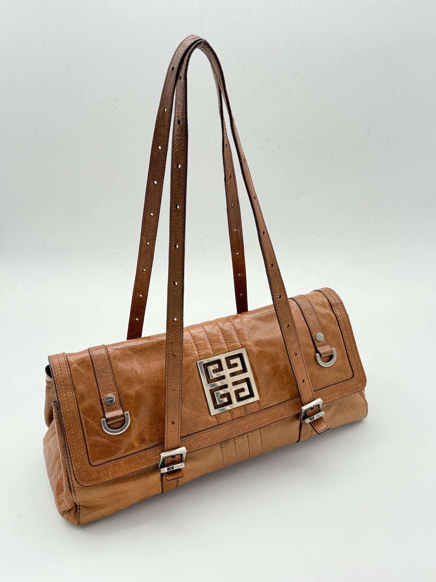 Givenchy Crinkled Leather Shoulder Bag