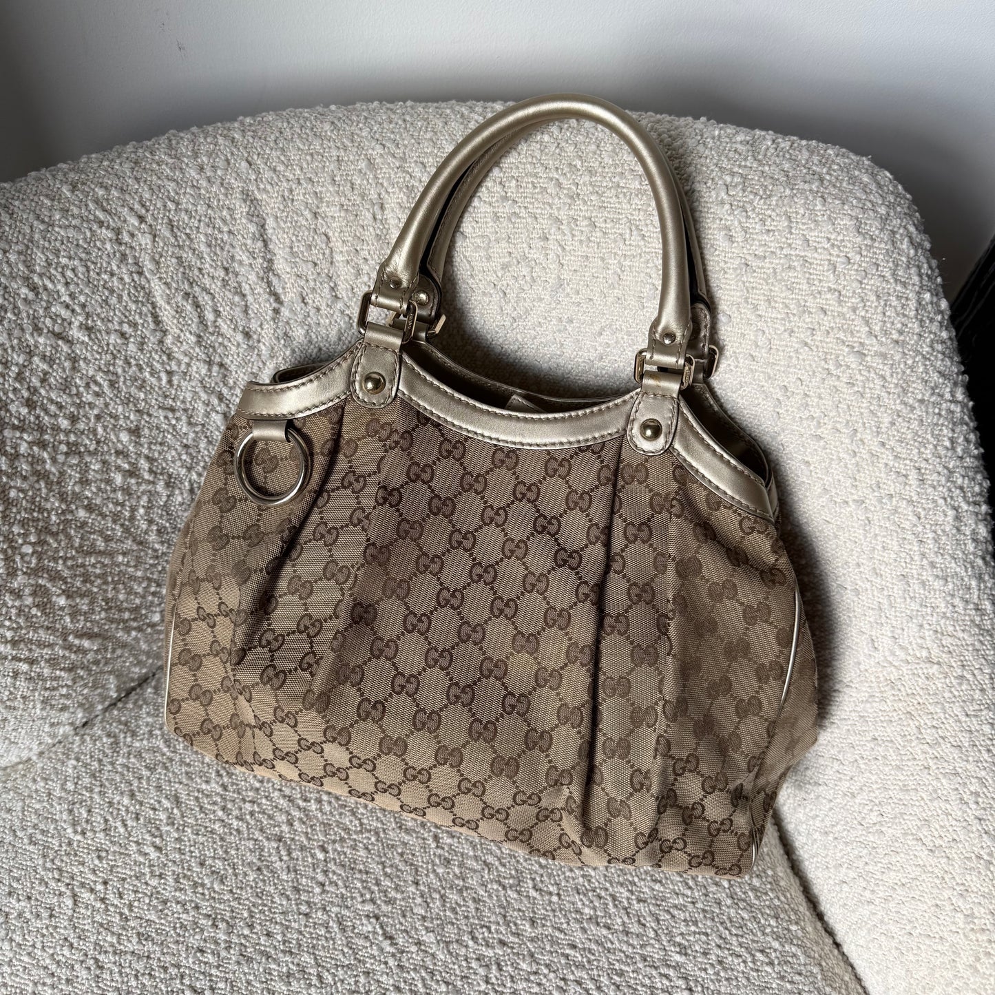 Gucci Sukey Large GG Canvas Bag