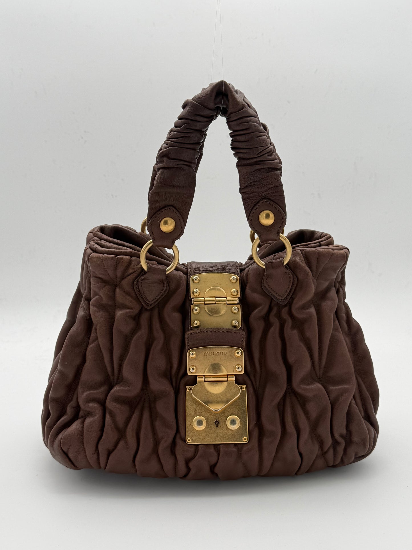 Miu Miu Matelassé Leather Handbag