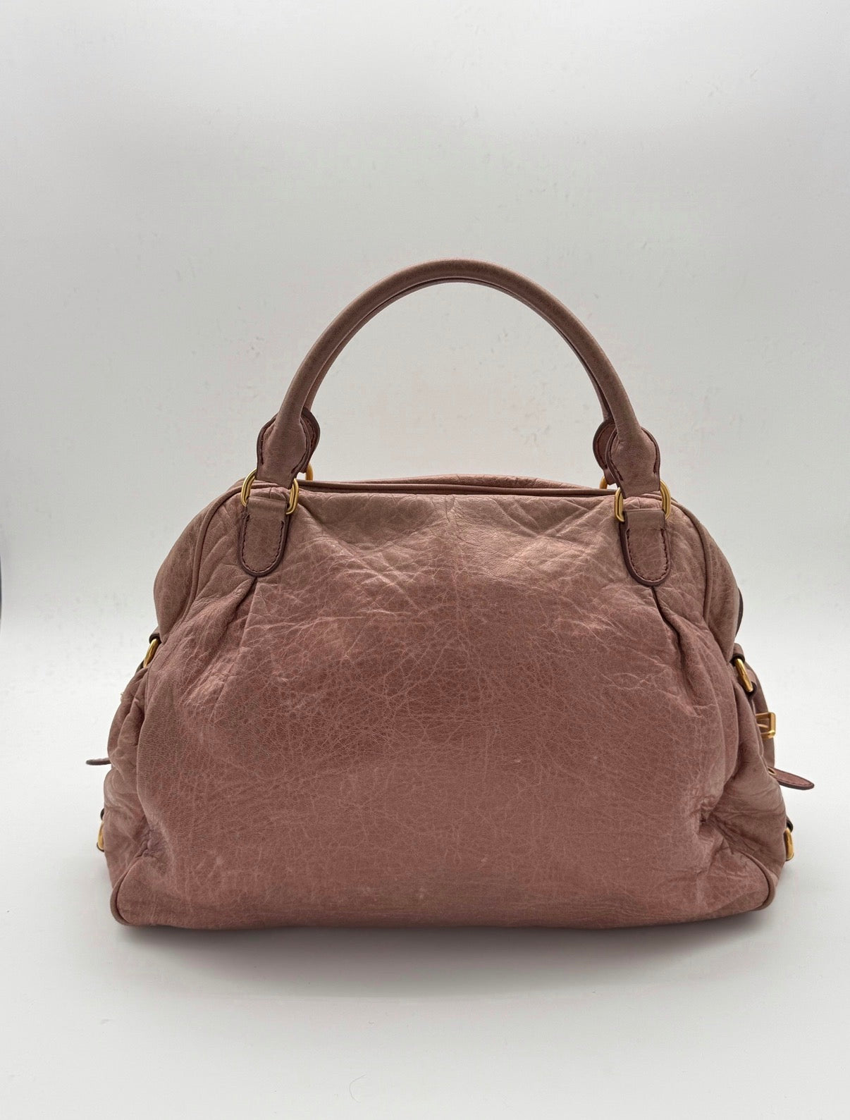 Miu Miu Leather Top Handle Bag