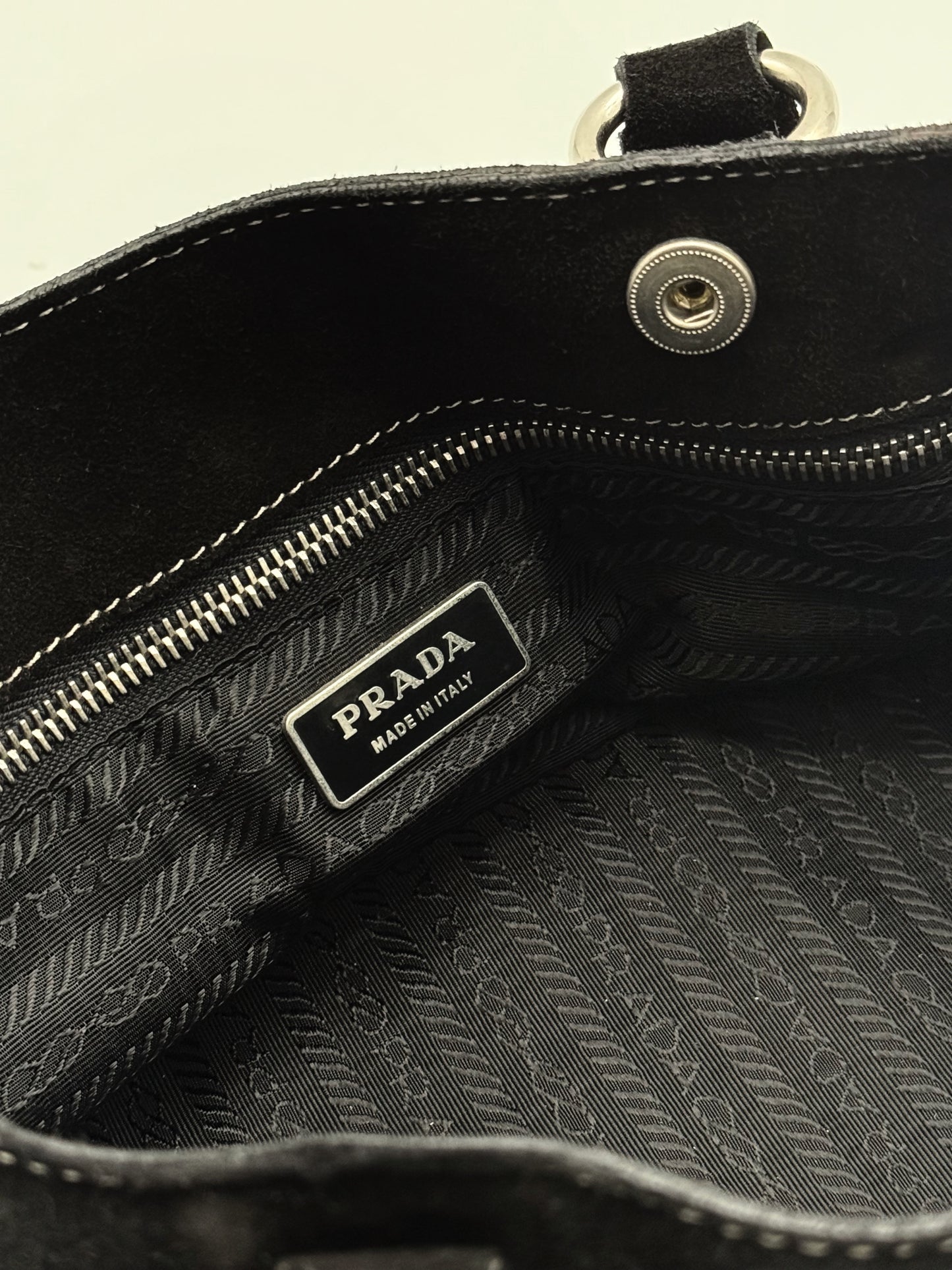 Prada Suede Shoulder Bag