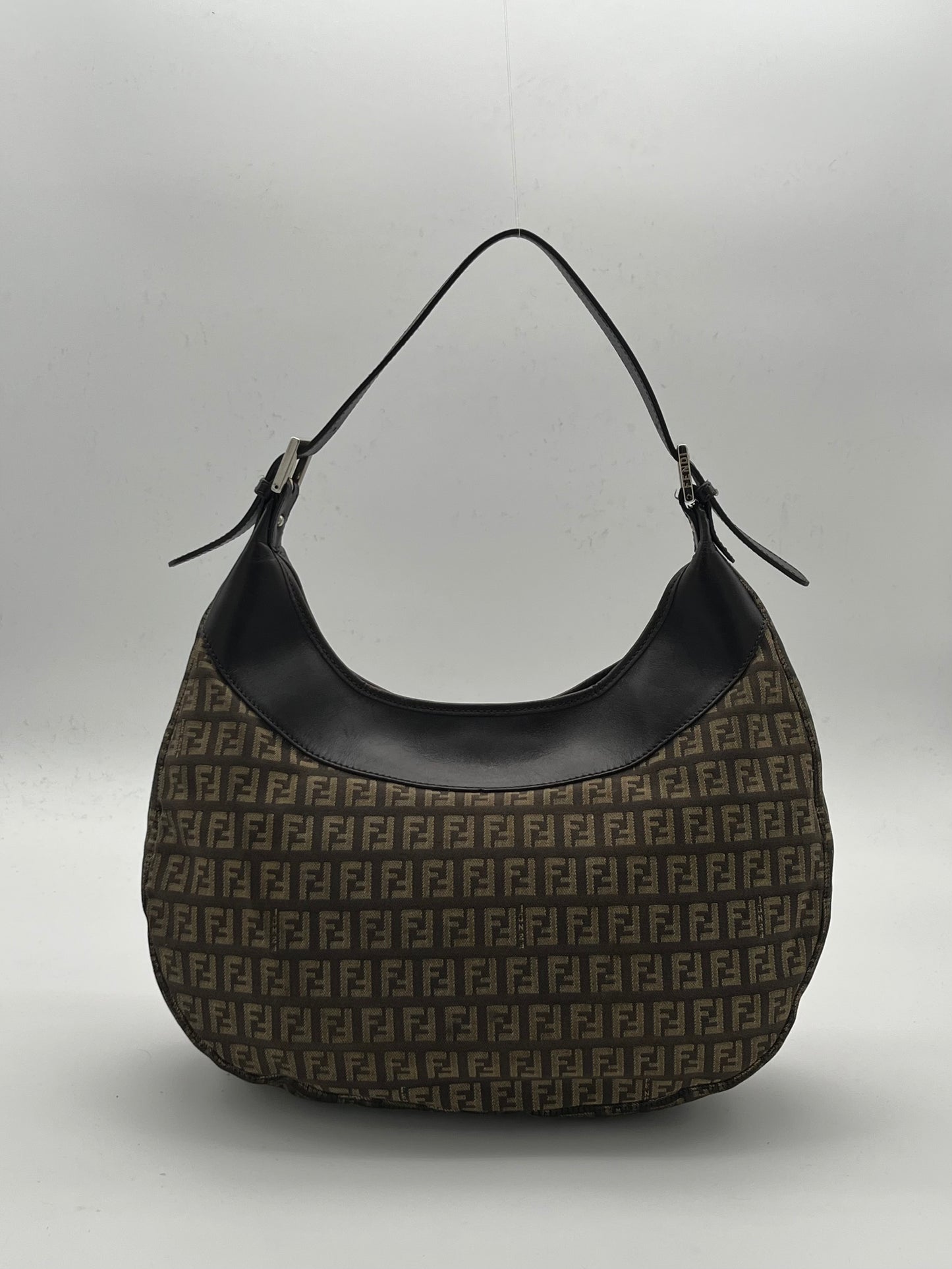 Fendi FF Canvas Shoulder Bag