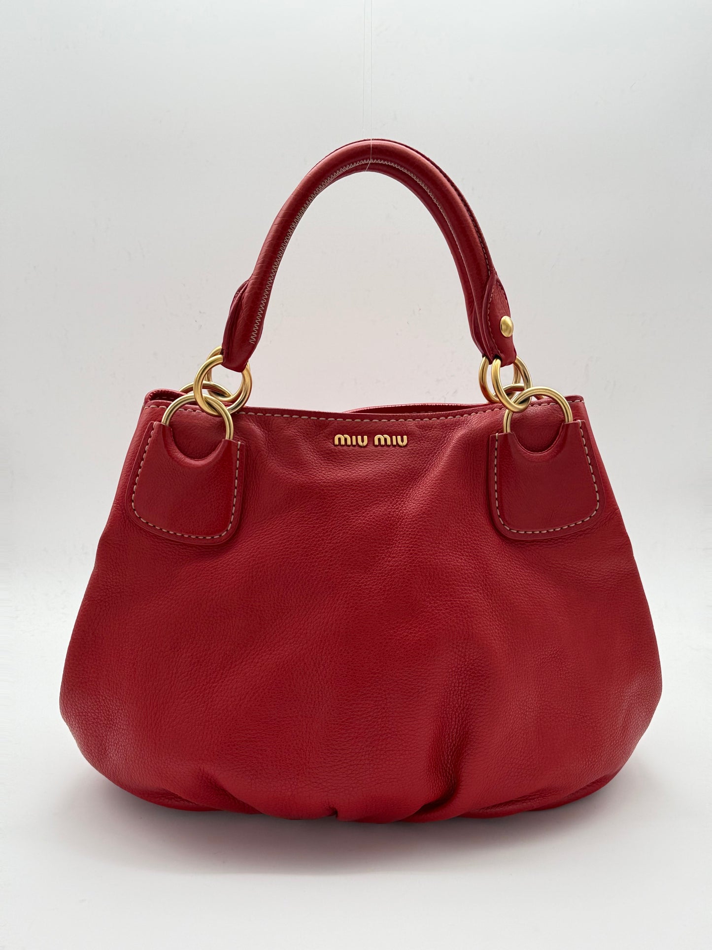 Miu Miu Vitello Lux Bauletto Tote