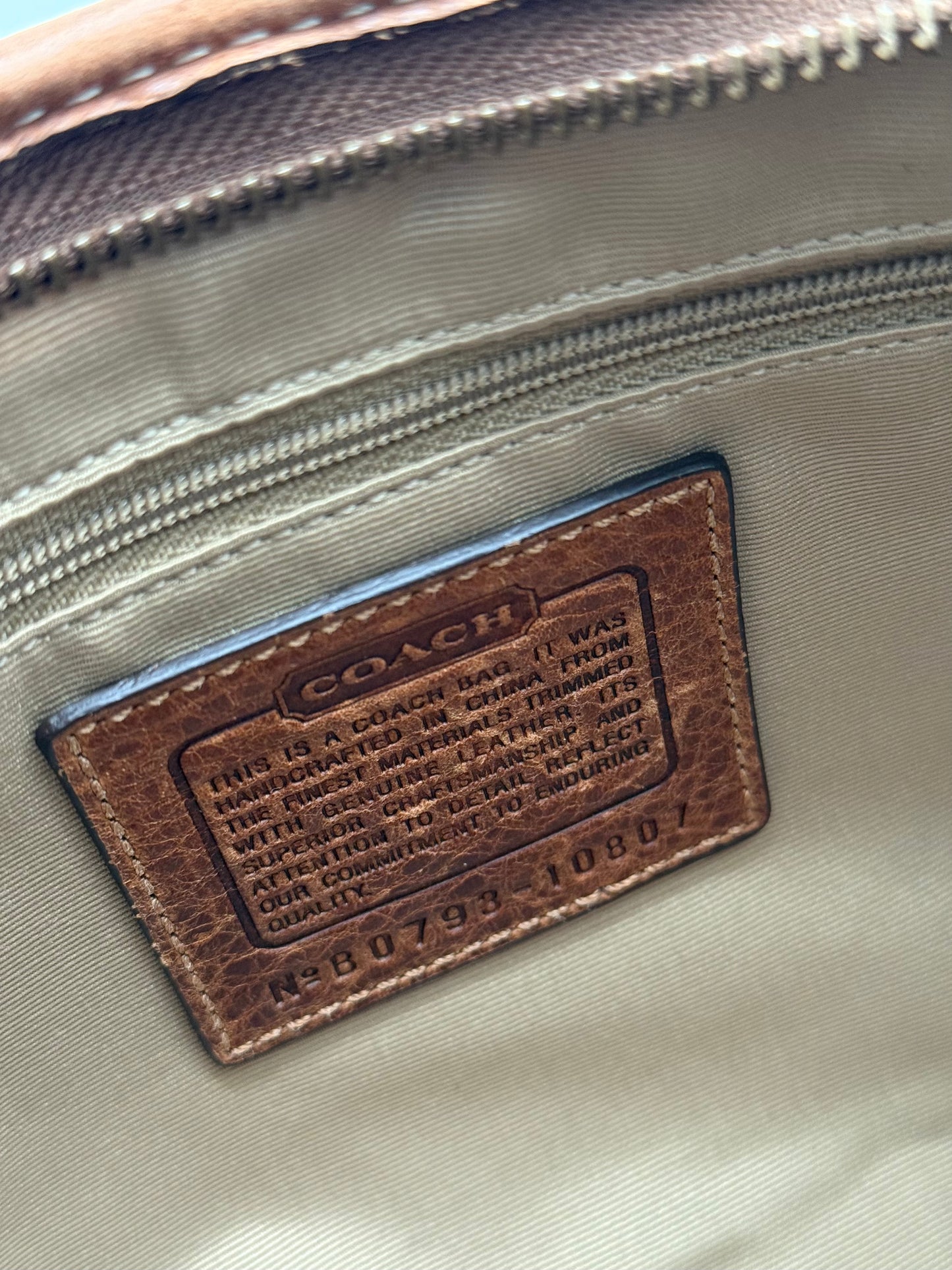 COACH PATCHWORK SIGNATURE SHOULDER BAG