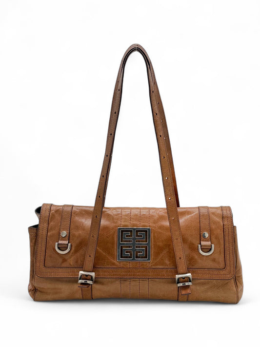 Givenchy Crinkled Leather Shoulder Bag