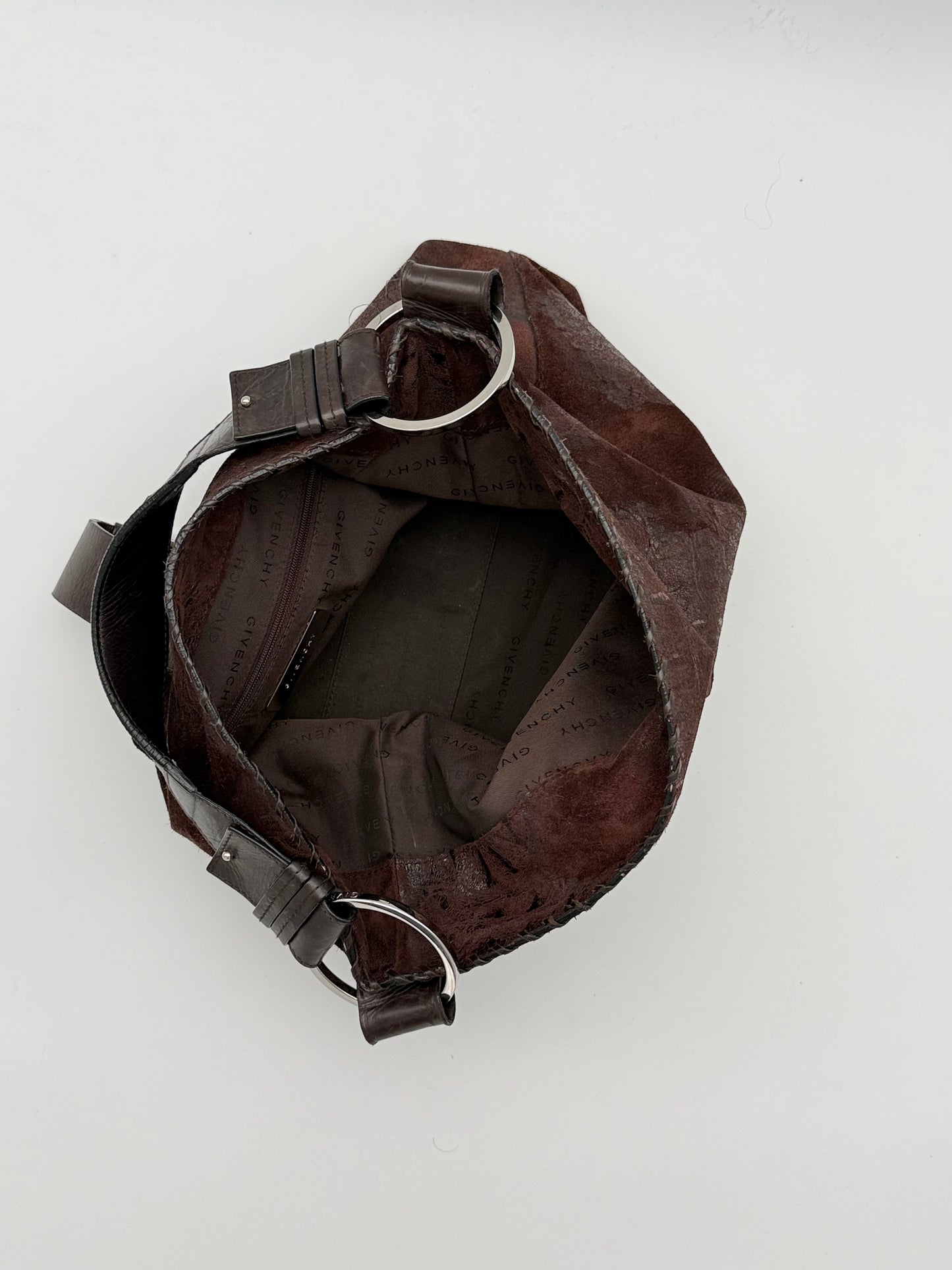 Givenchy burgundy Suede Shoulder Bag