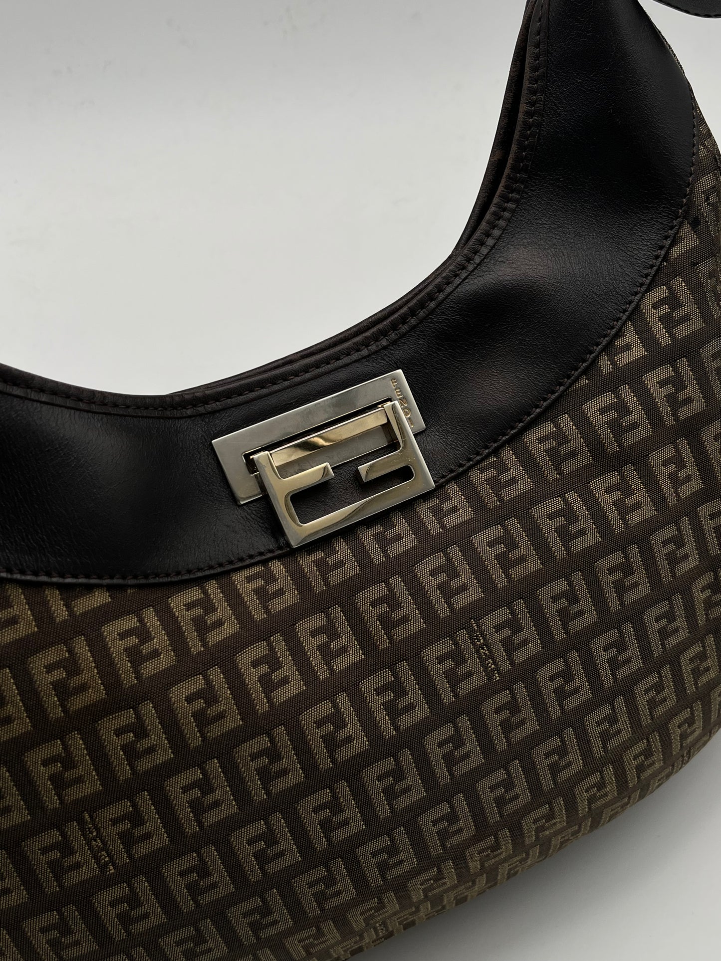 Fendi FF Canvas Shoulder Bag