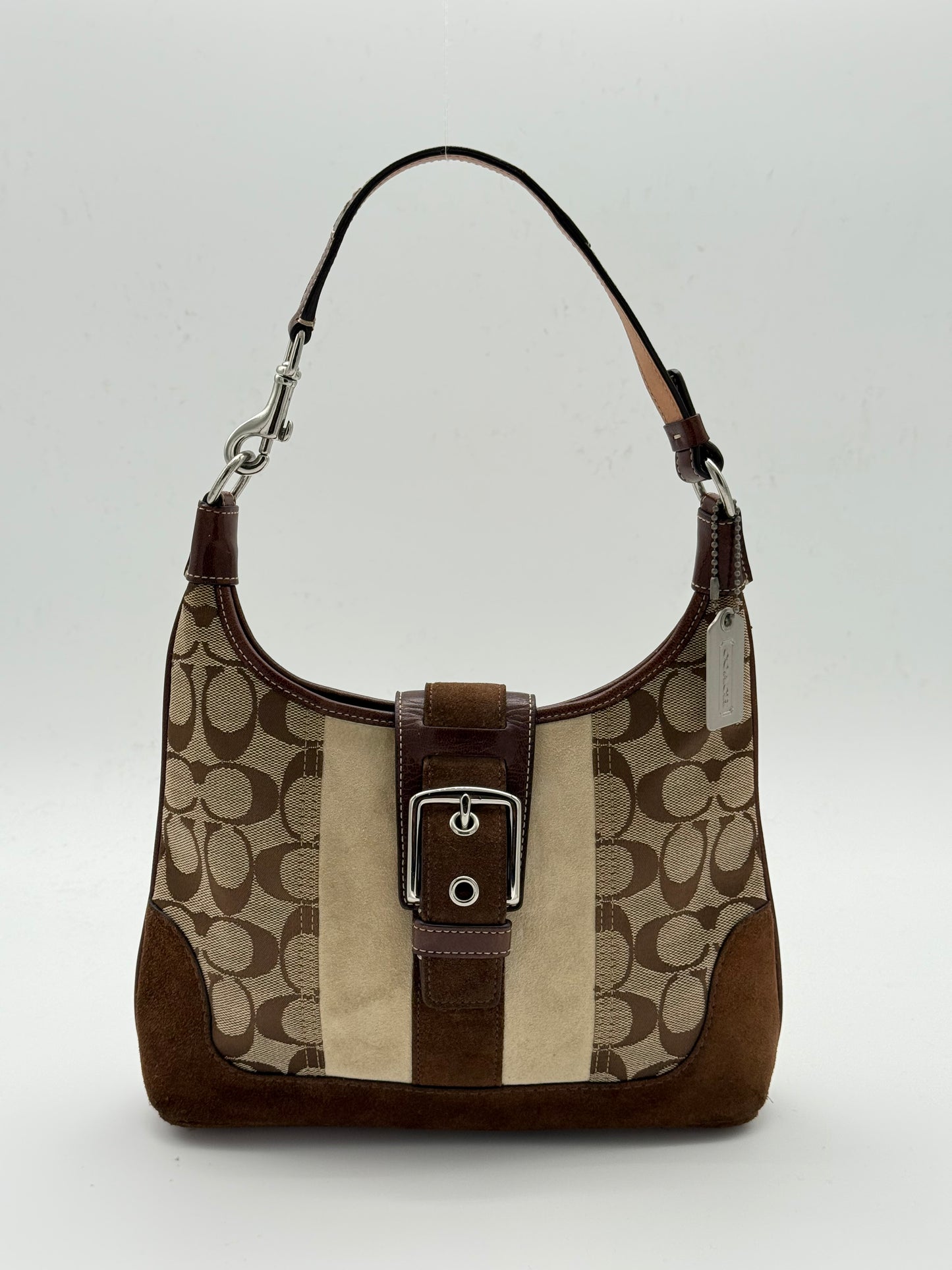 Coach Signature Buckle Shoulder Bag