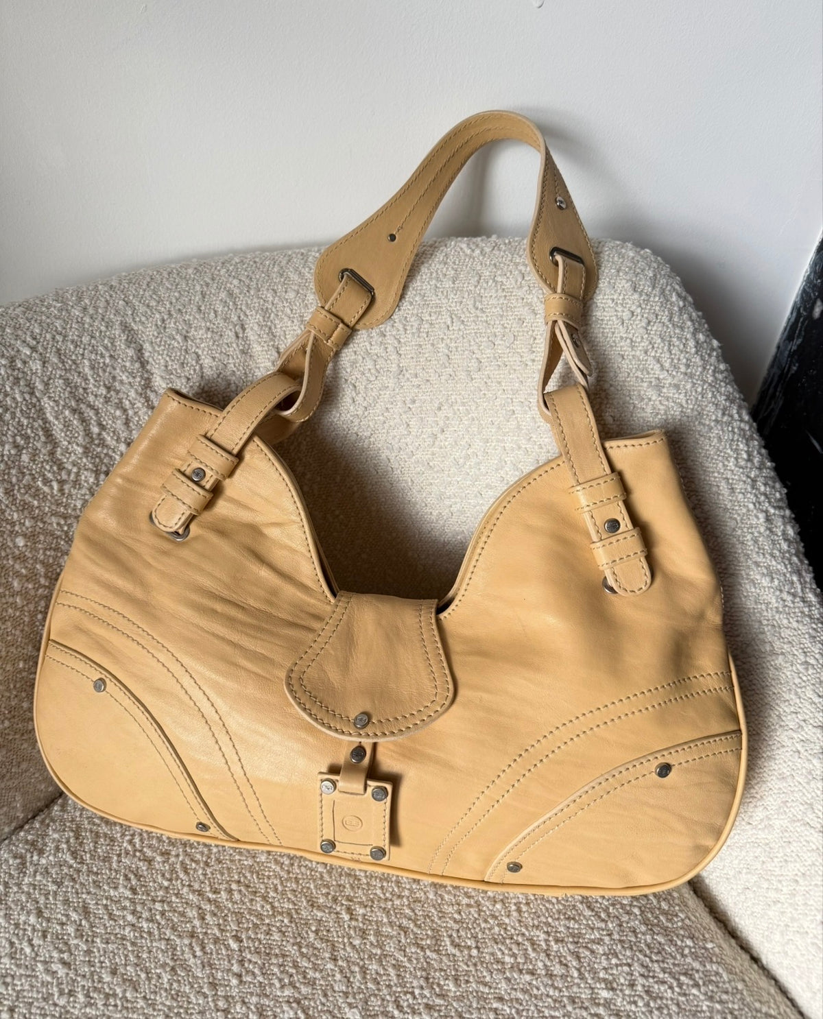 Balenciaga Butter Yellow Shoulder Bag