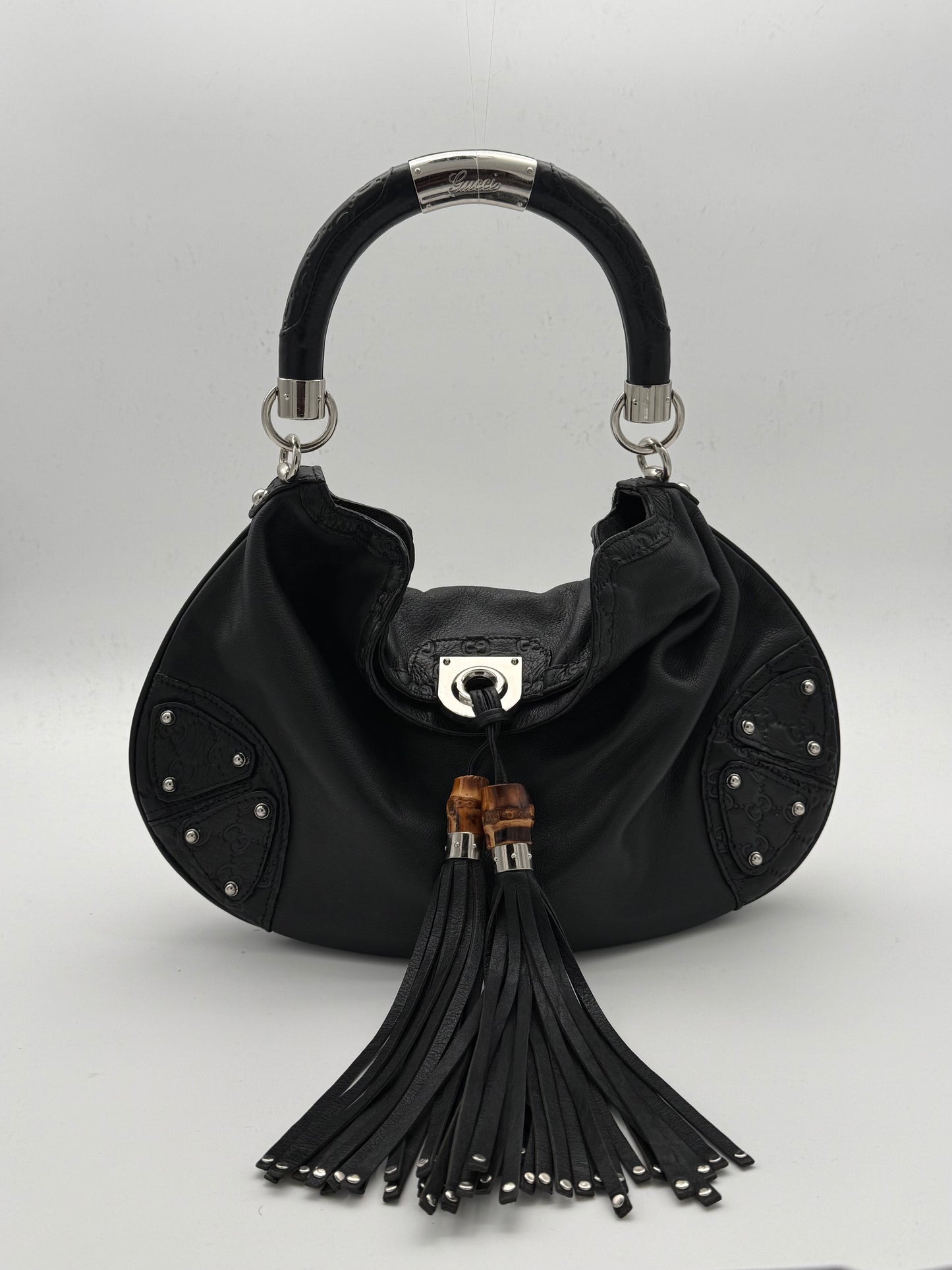 Gucci Indy Leather Hobo Bag