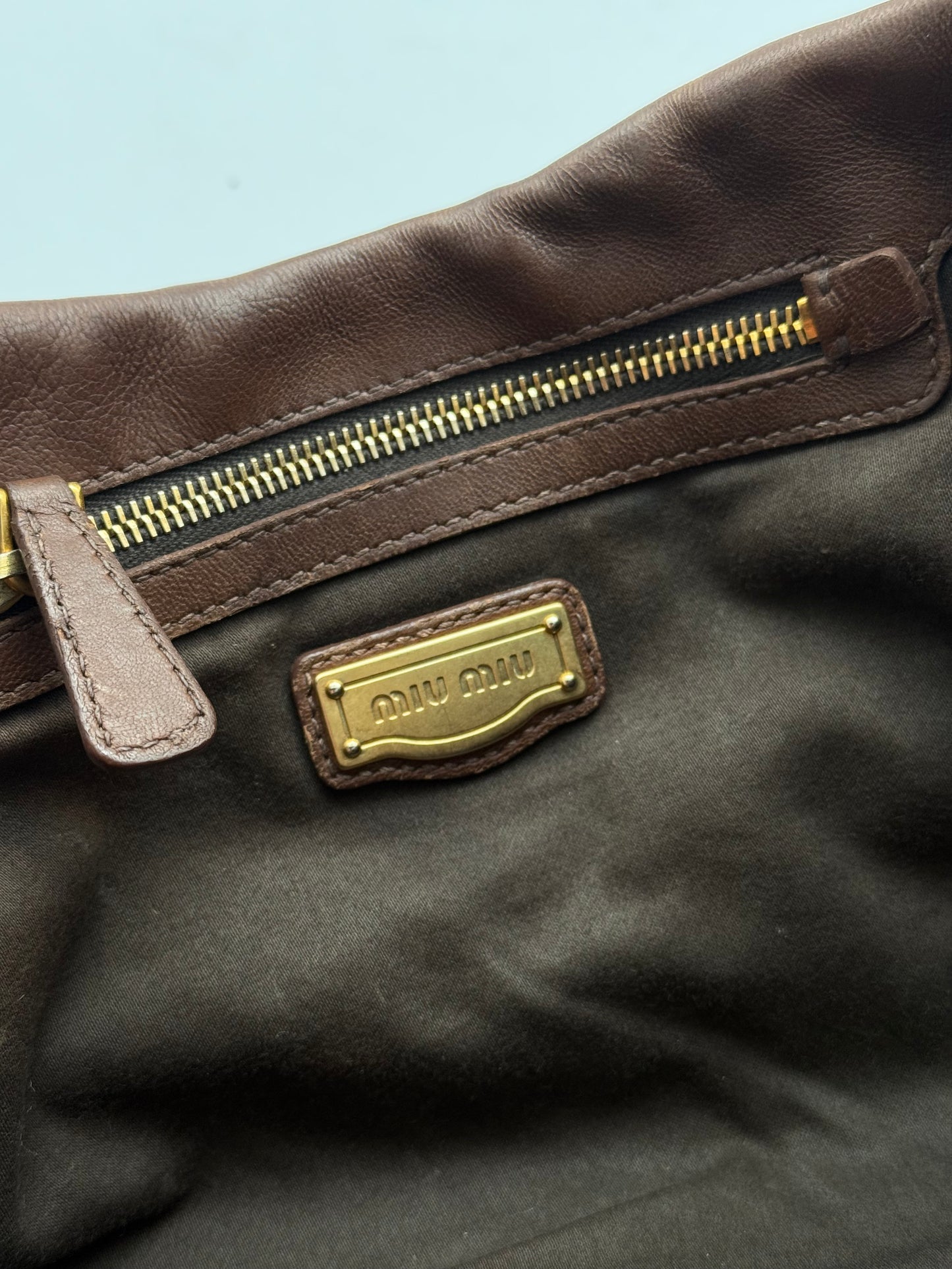 Miu Miu Matelassé Leather Handbag