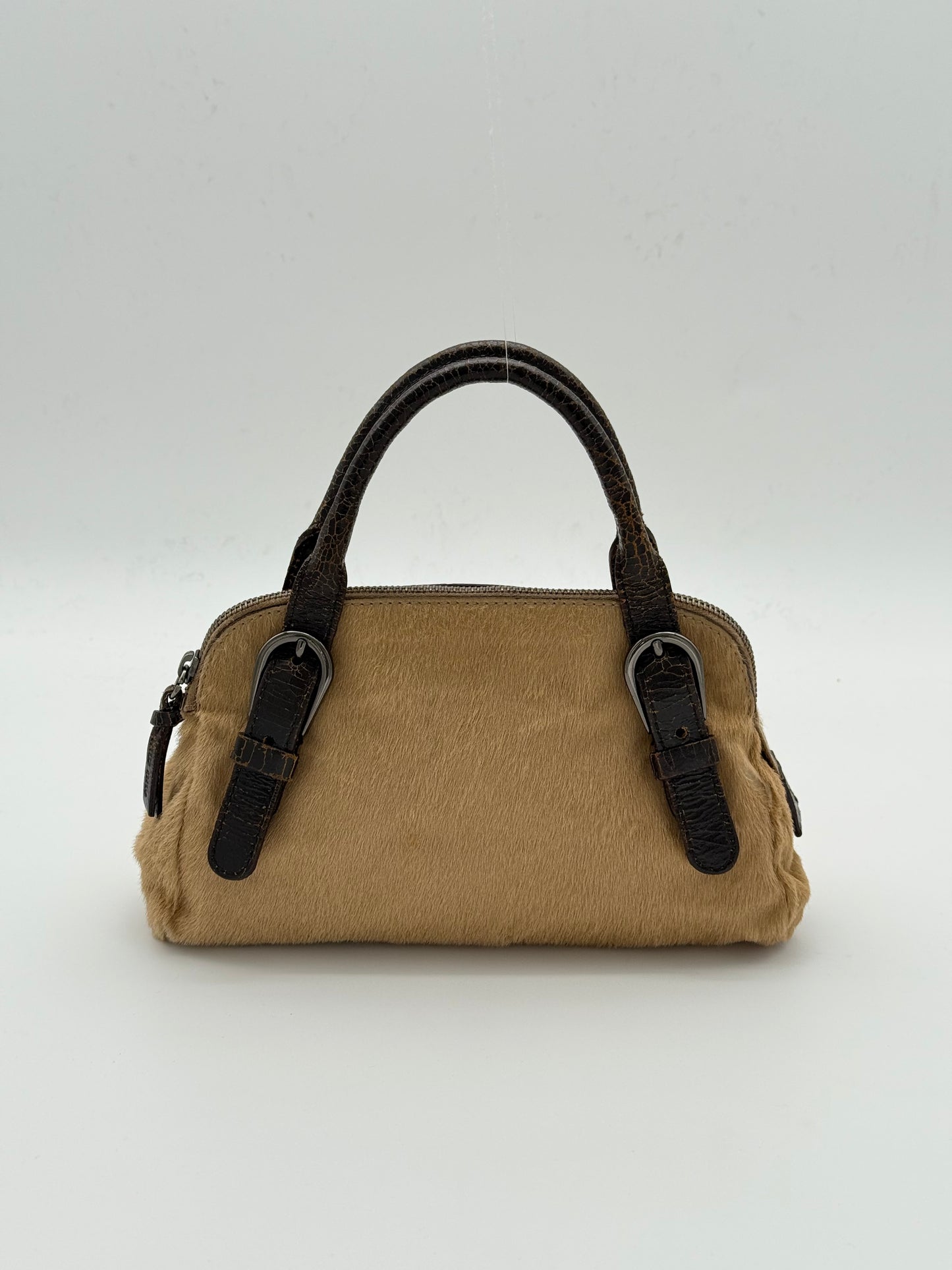 Miu Miu Brown Pony Hair Handbag