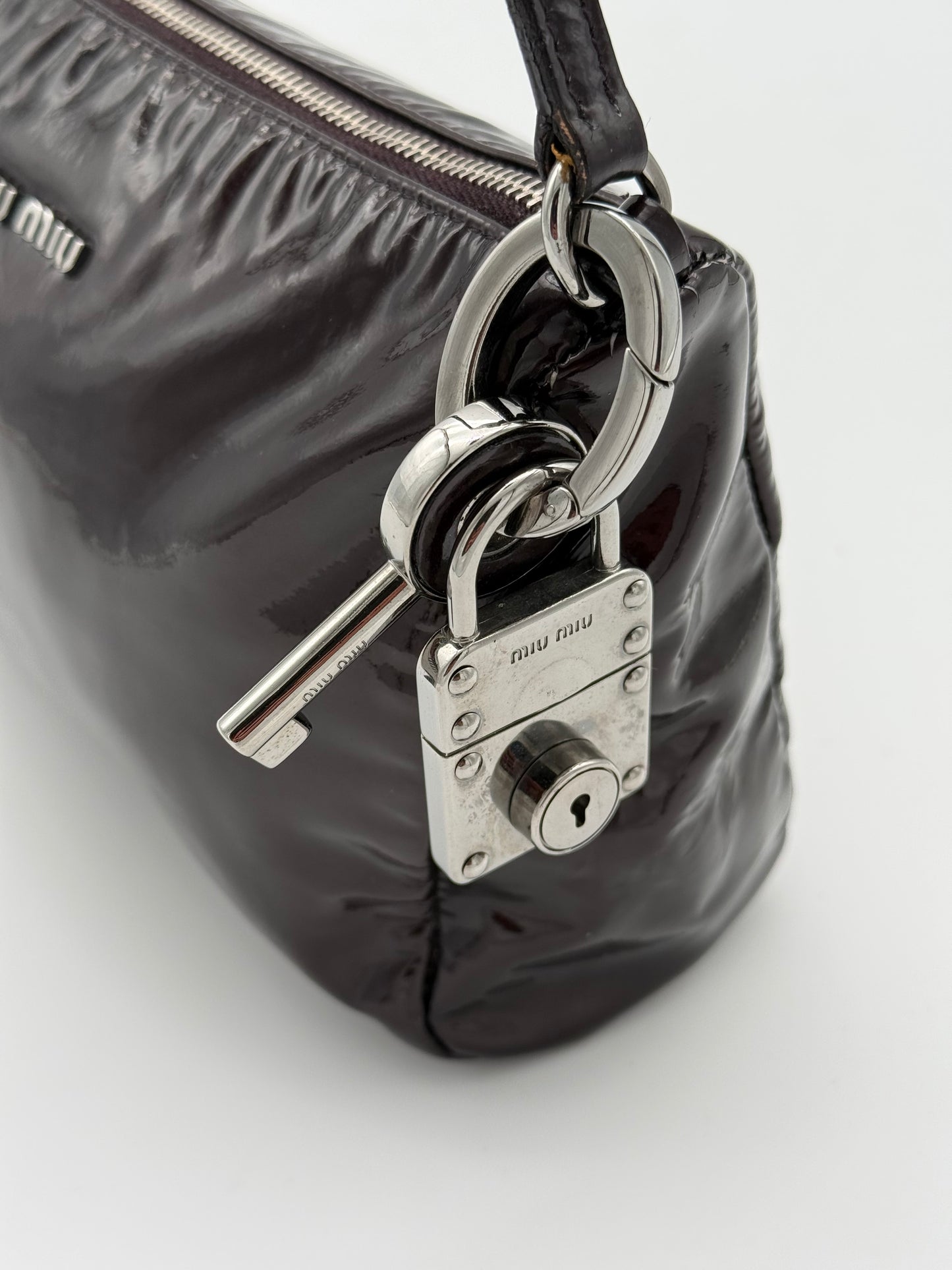 Miu Miu Patent Leather Shoulder Bag